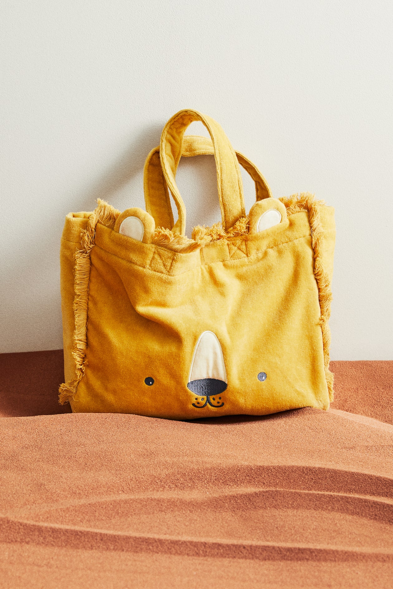 Bolsa de playa con motivo de animal Amarillo/León HOME H&M ES