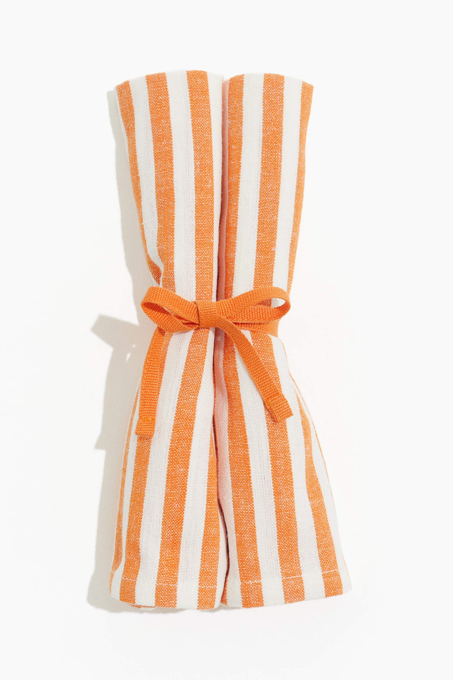 2-pack napkins - Orange/Striped - 1