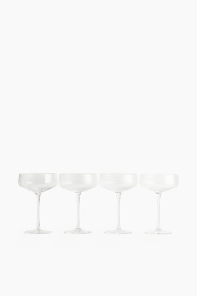 フルーテッドクープグラス 4個セット