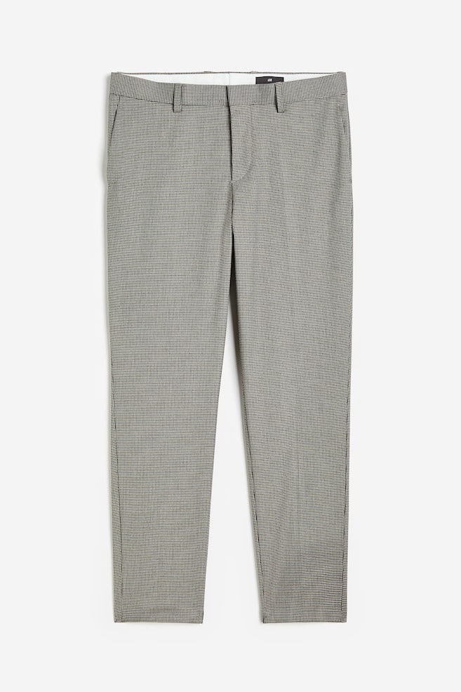 Slim Fit Suit trousers - Brown/Dogtooth-patterned - 2