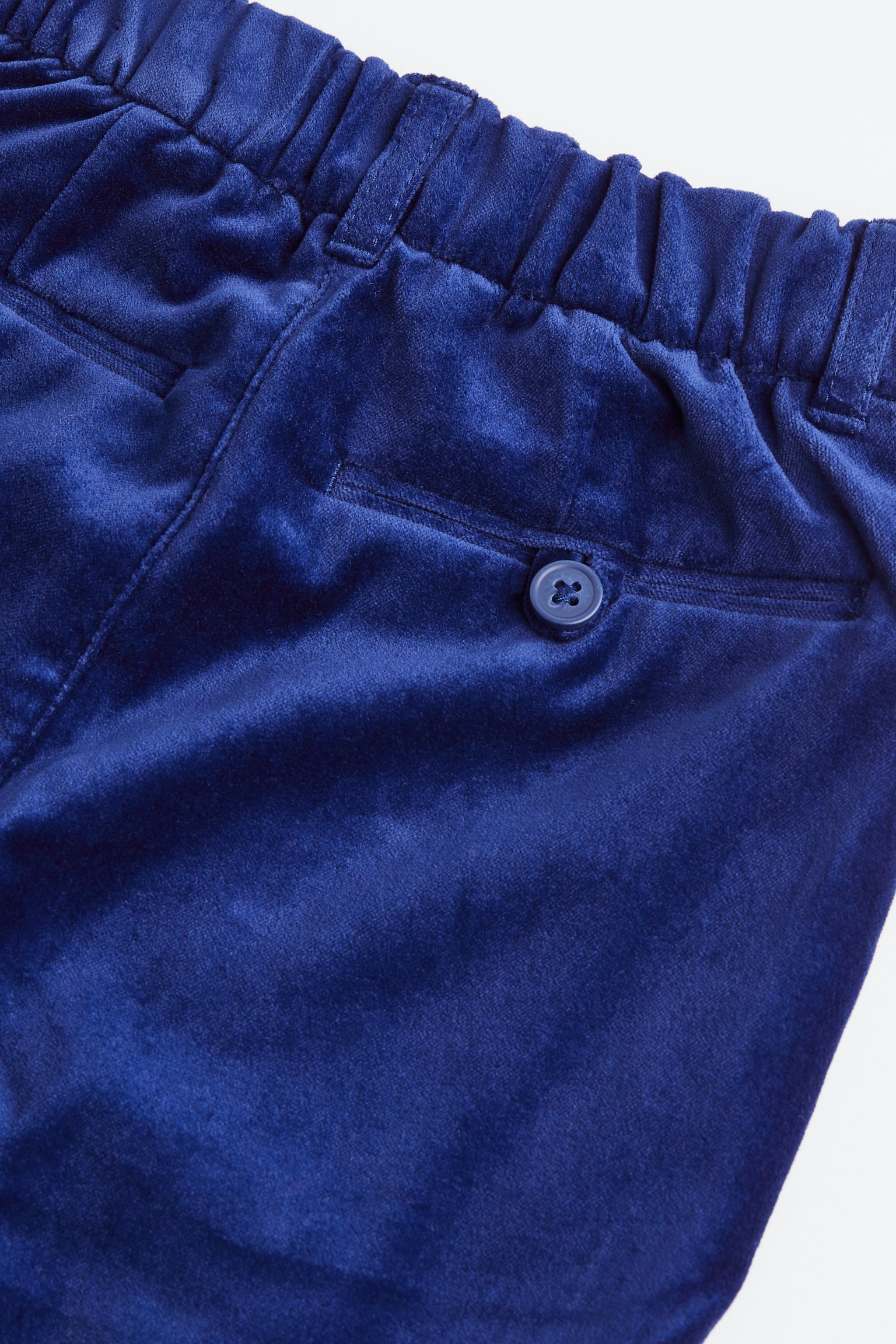 Straight Fit velvet trousers - Cobalt blue - 2