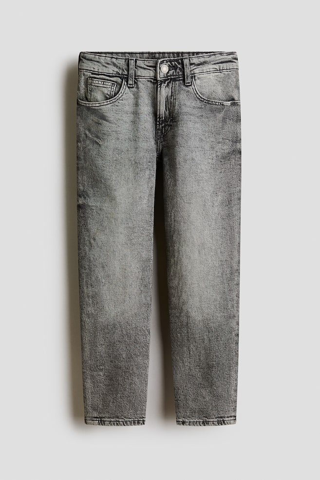 Relaxed Tapered Fit Jeans - Gris denim/Azul denim oscuro/Azul denim claro/Azul denim claro/Gris oscuro/Negro lavado - 1