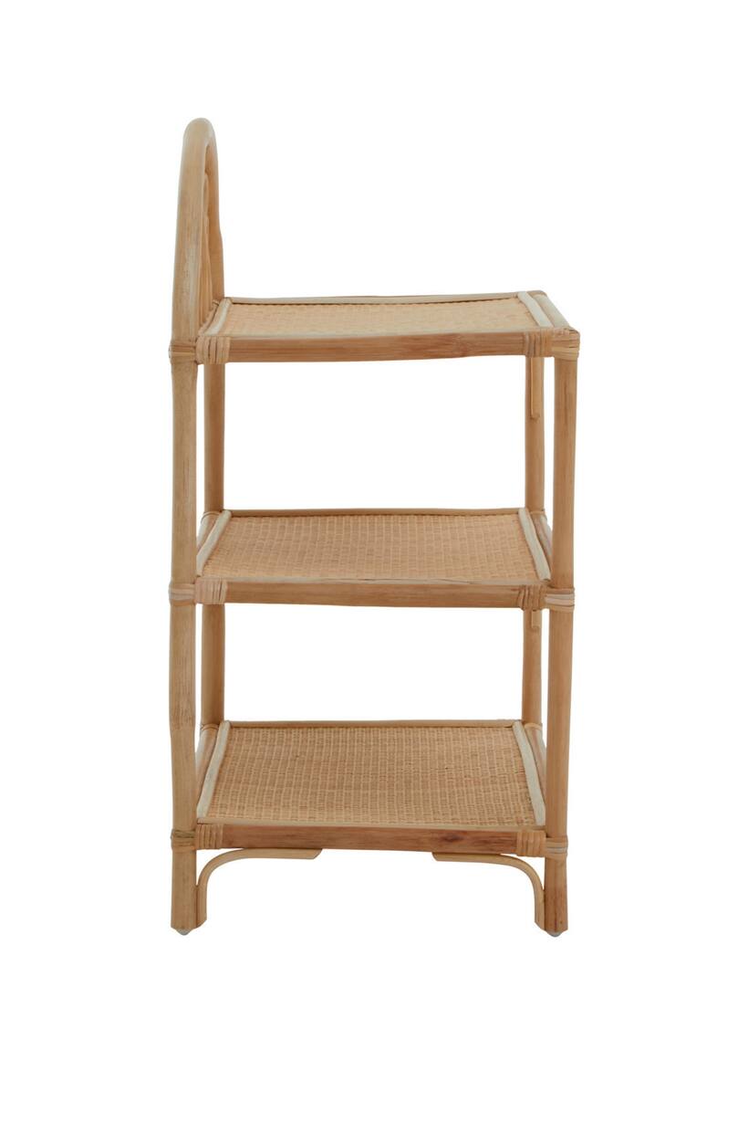 Mataram Three Tier Natural Rattan Shelf Unit Natural Interiors By Premier Home All Handm Gb