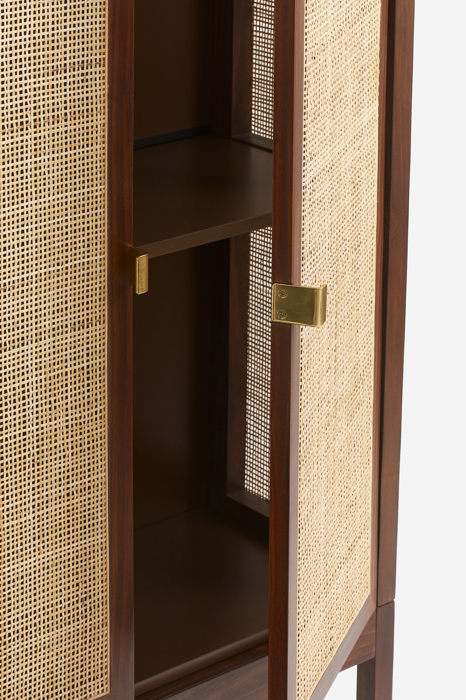 Rattan cabinet - Beige/Black - 4