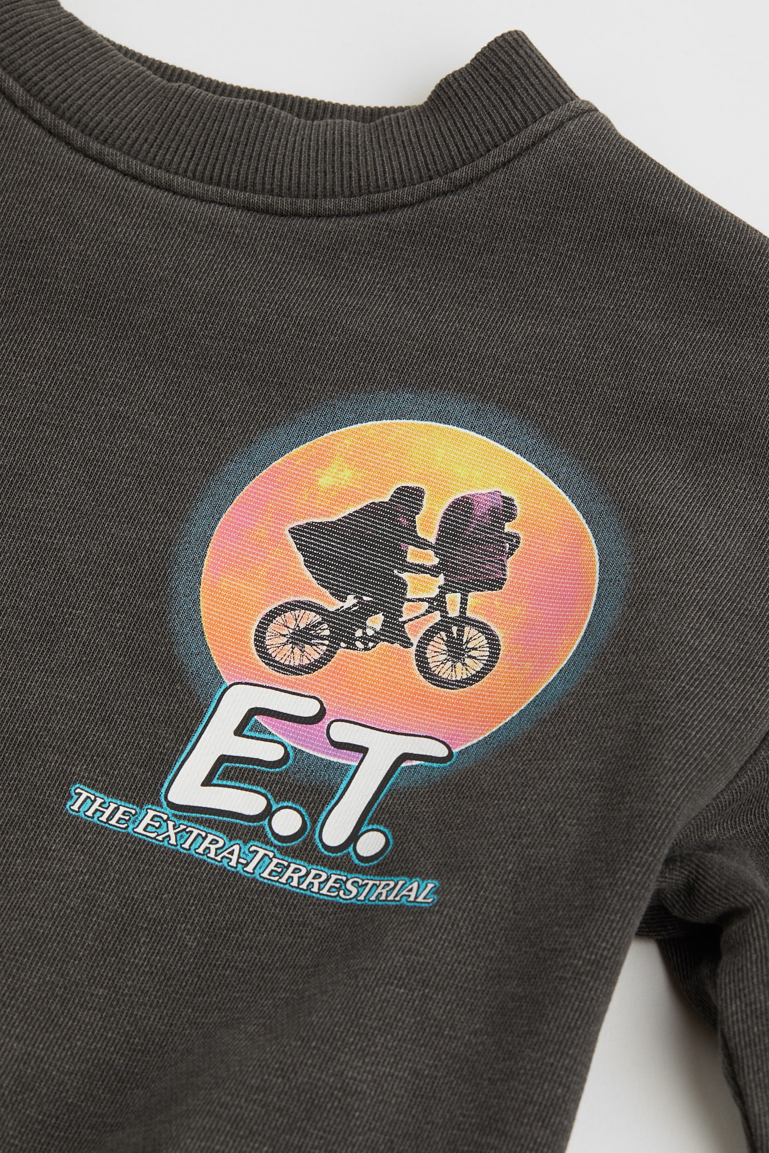 Oversized printed sweatshirt - Dark grey/E.T. - 2