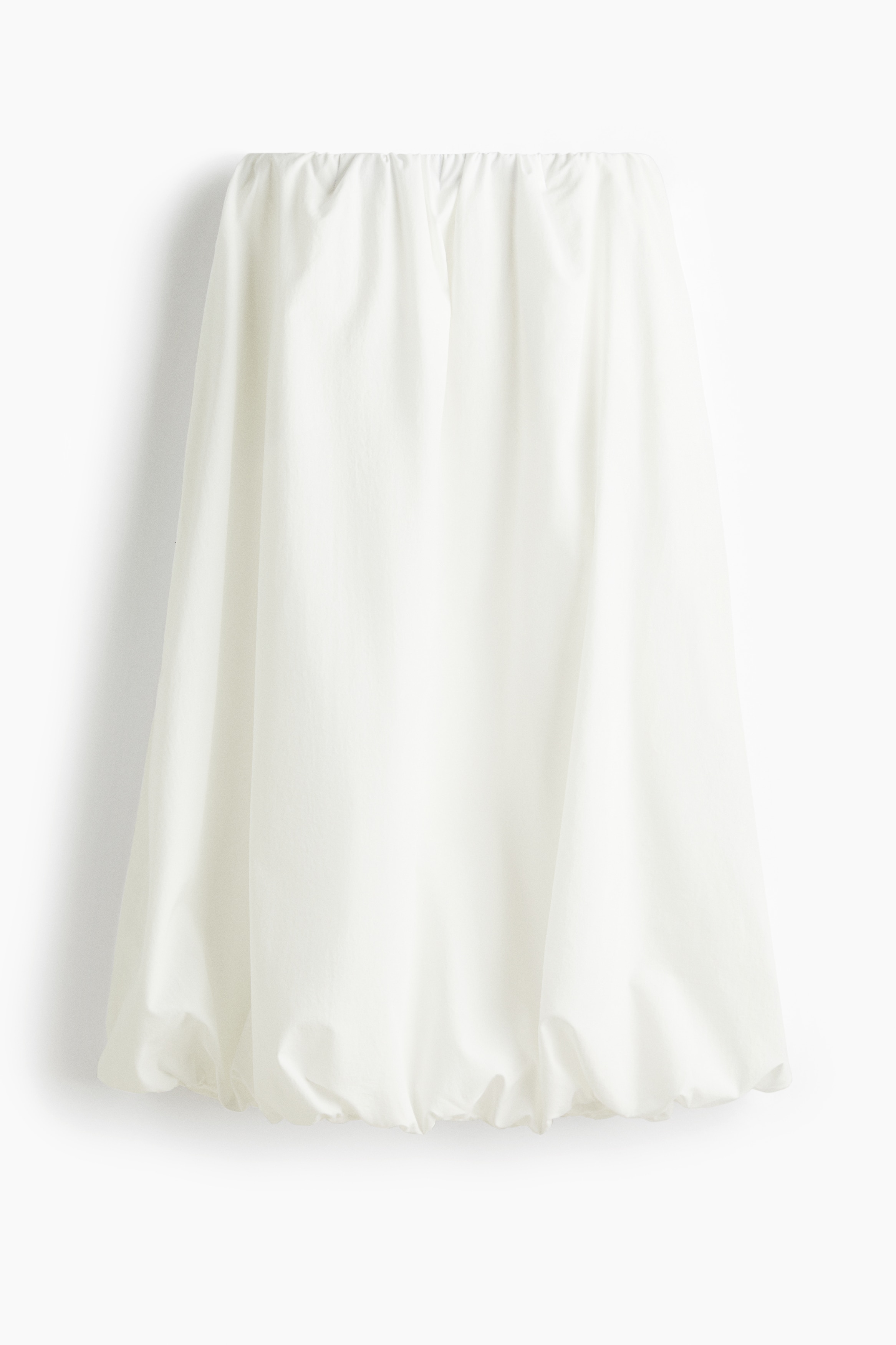 Bubble-hem skirt - White