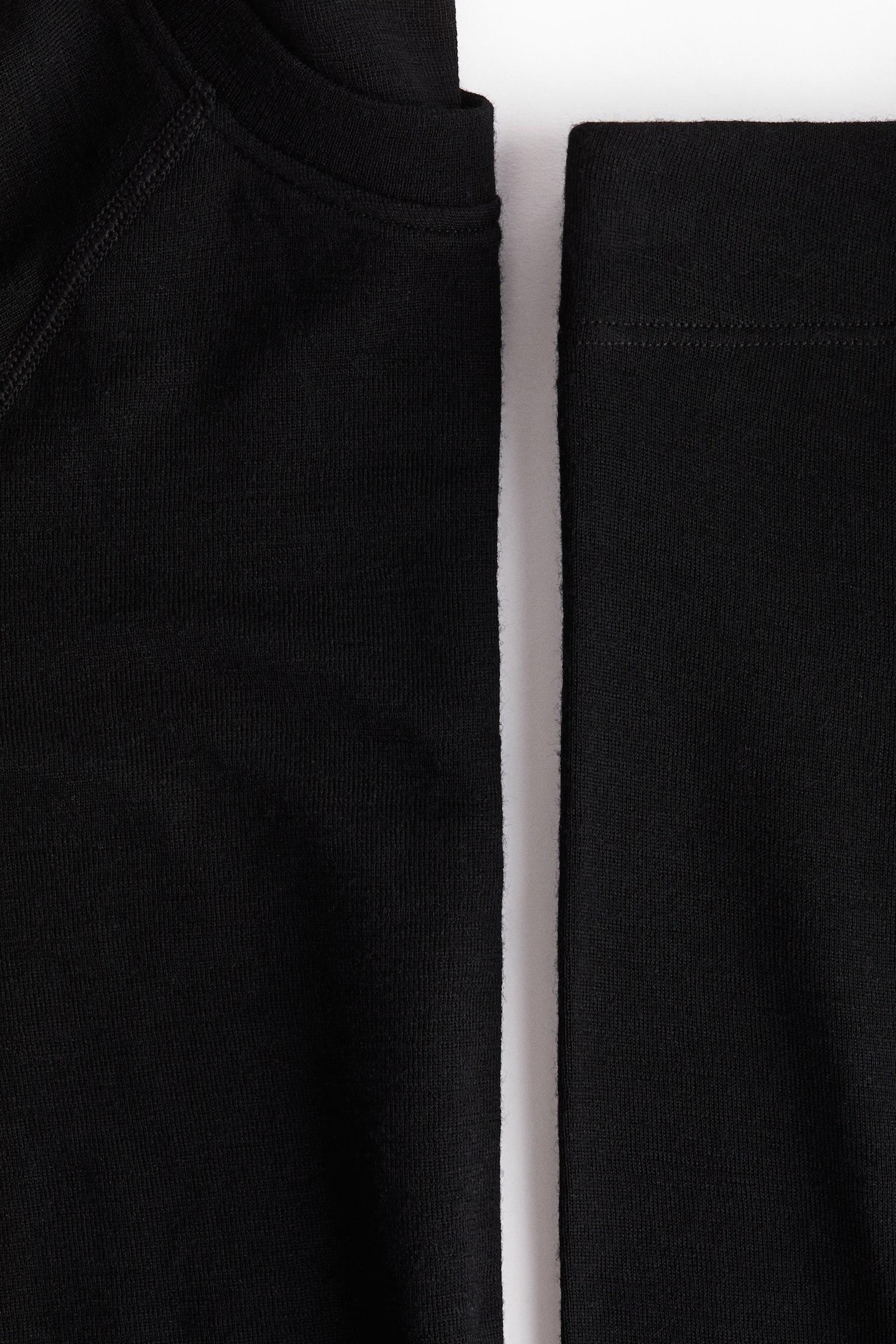 H&M Move 2-piece Wool Base-Layer Set, цвет: Чёрный — фото 4