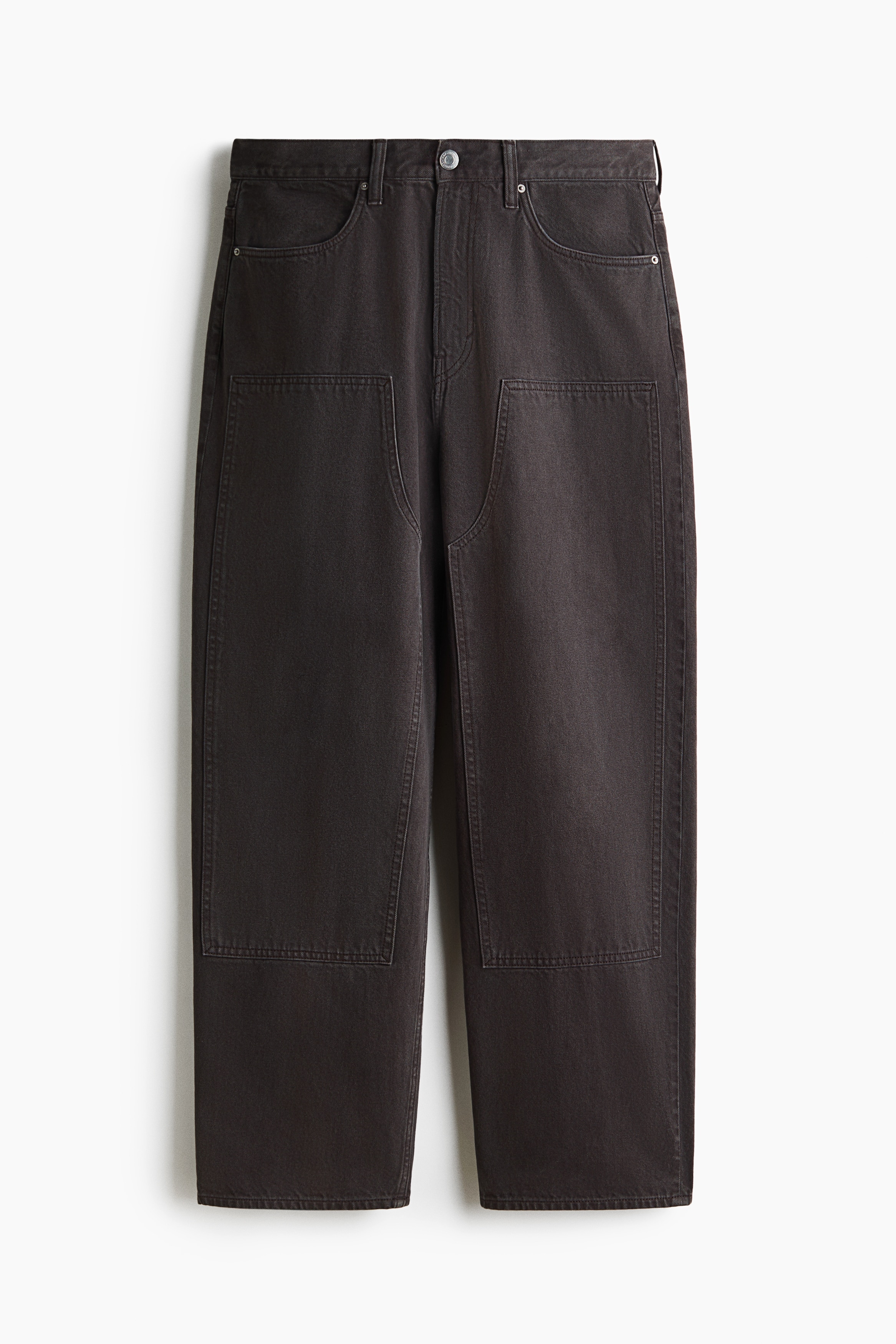 Baggy Carpenter Jeans - Dark brown/Denim black