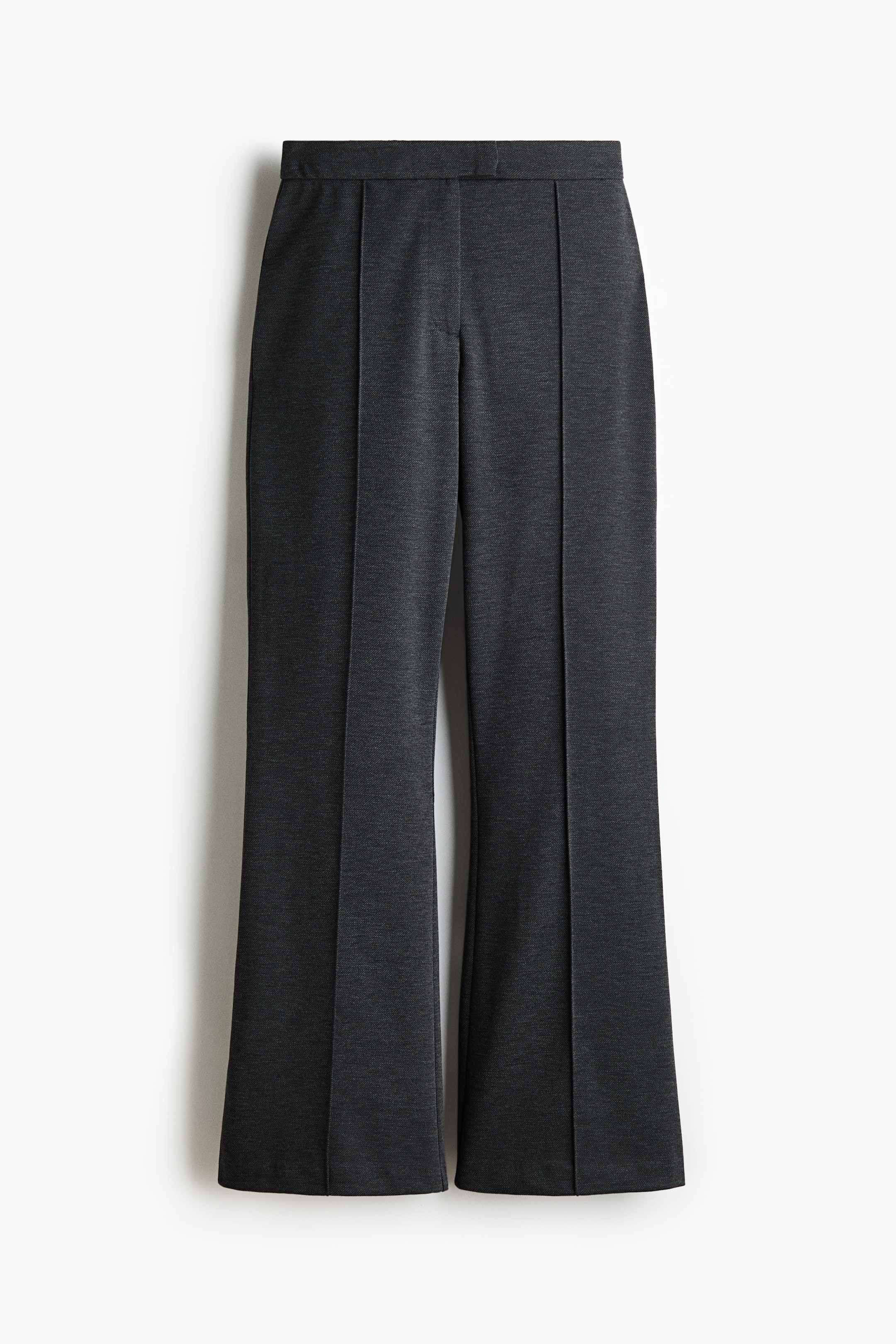 Ampliar la imagen: Pantalón Bootcut con pliegues al frente - Gris oscuro - Ladies | H&M MX 1