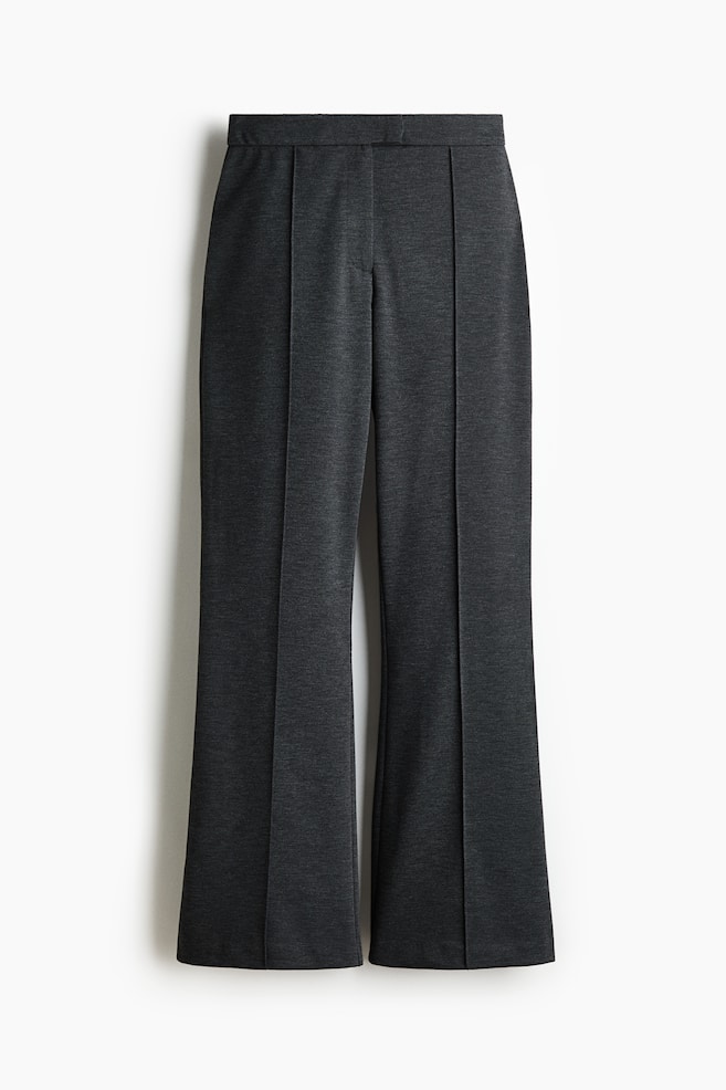 Bootcut Crease-Front Pants - Dark gray/Dark brown/Black - 1