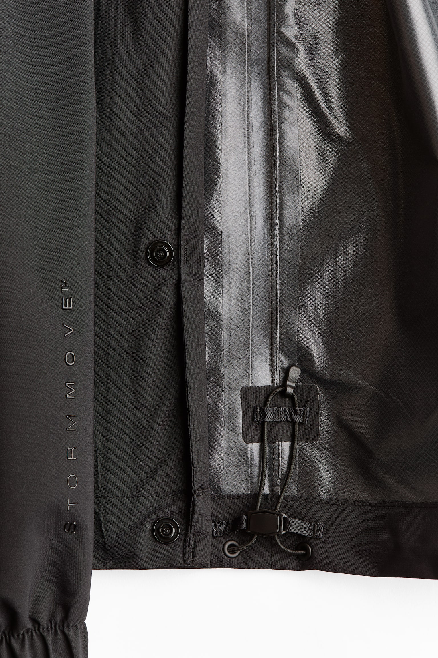 Rain jacket with StormMove™ - Black/Beige - 4