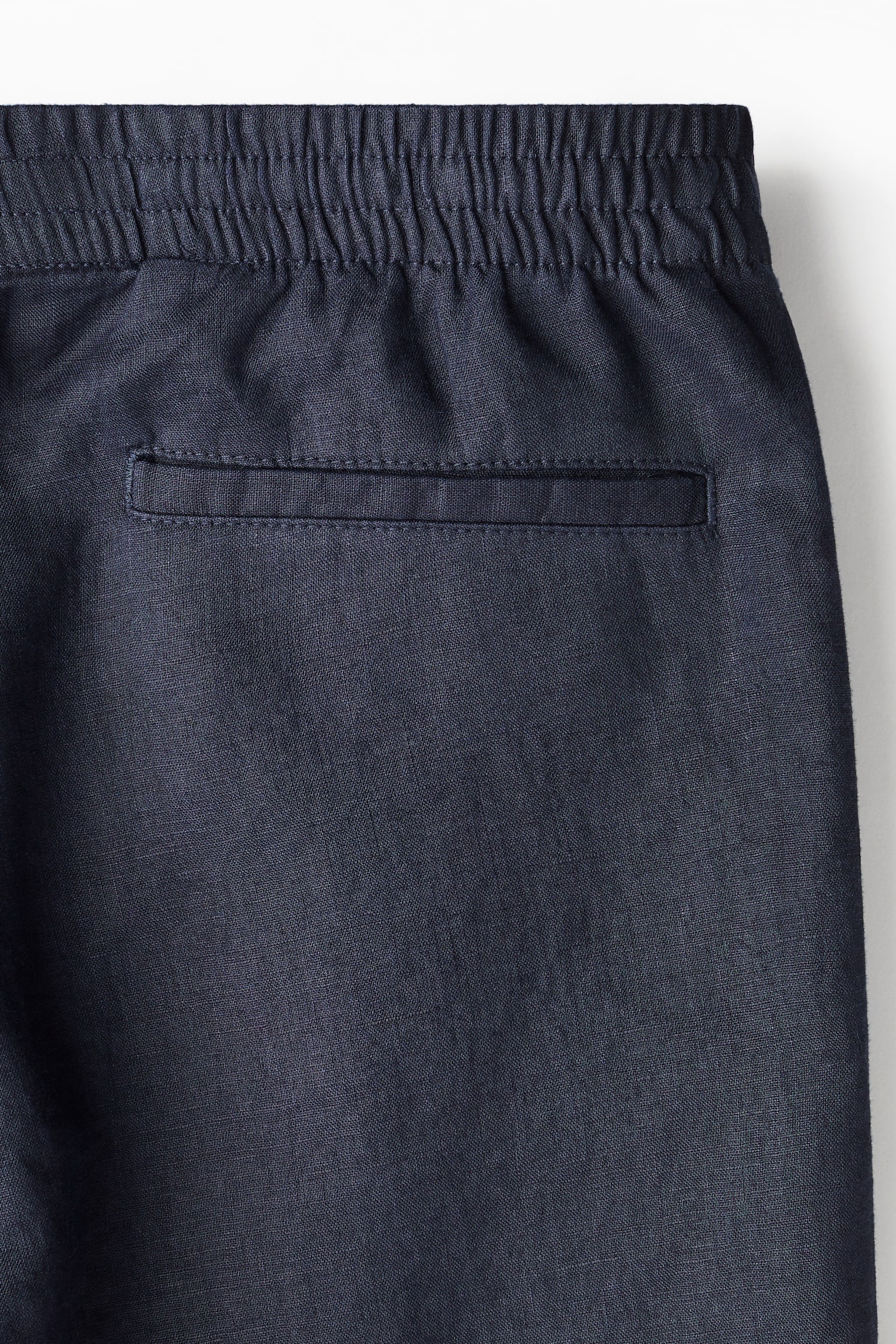 Regular Fit Linen Shorts - Navy blue/Black/Light beige/White/Dark turquoise/Dark beige - 2