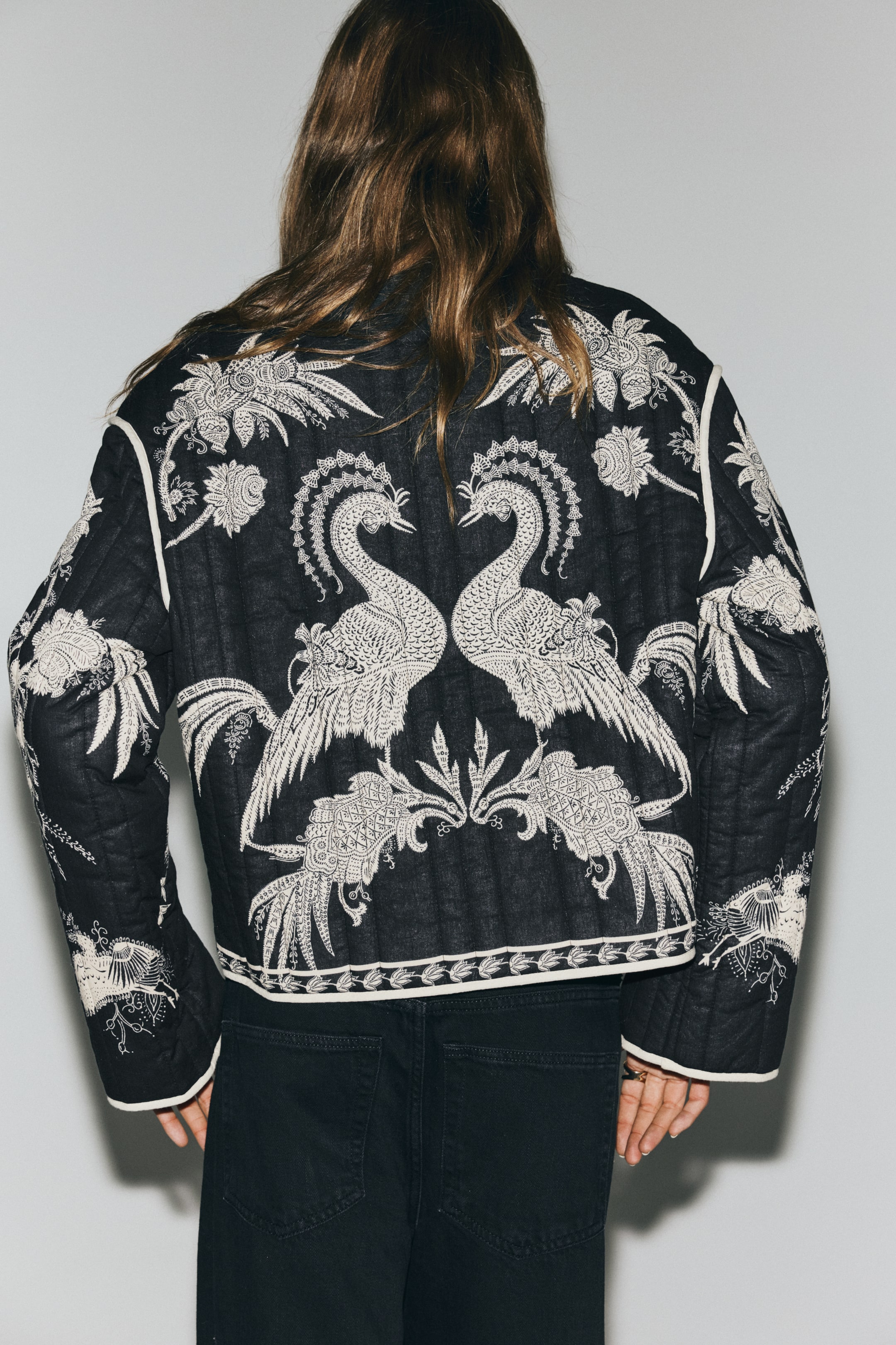 Ampliar la imagen: Saco guateado - Negro/Diseño - Ladies | H&M MX 4