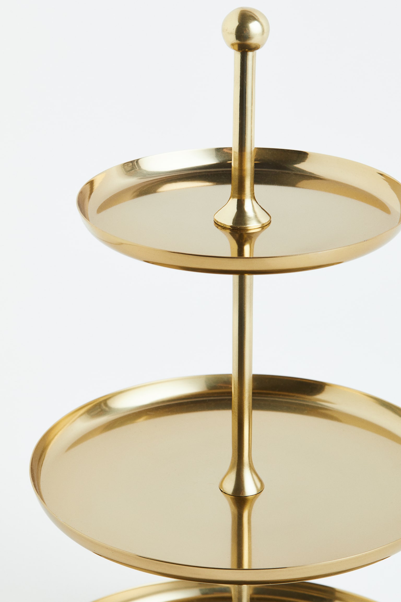 Metal cake stand - Gold-coloured - 3