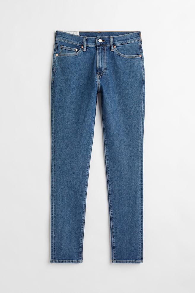 Skinny Jeans - Denimblå/Sort/Mørkeblå/Mørkegrå - 1