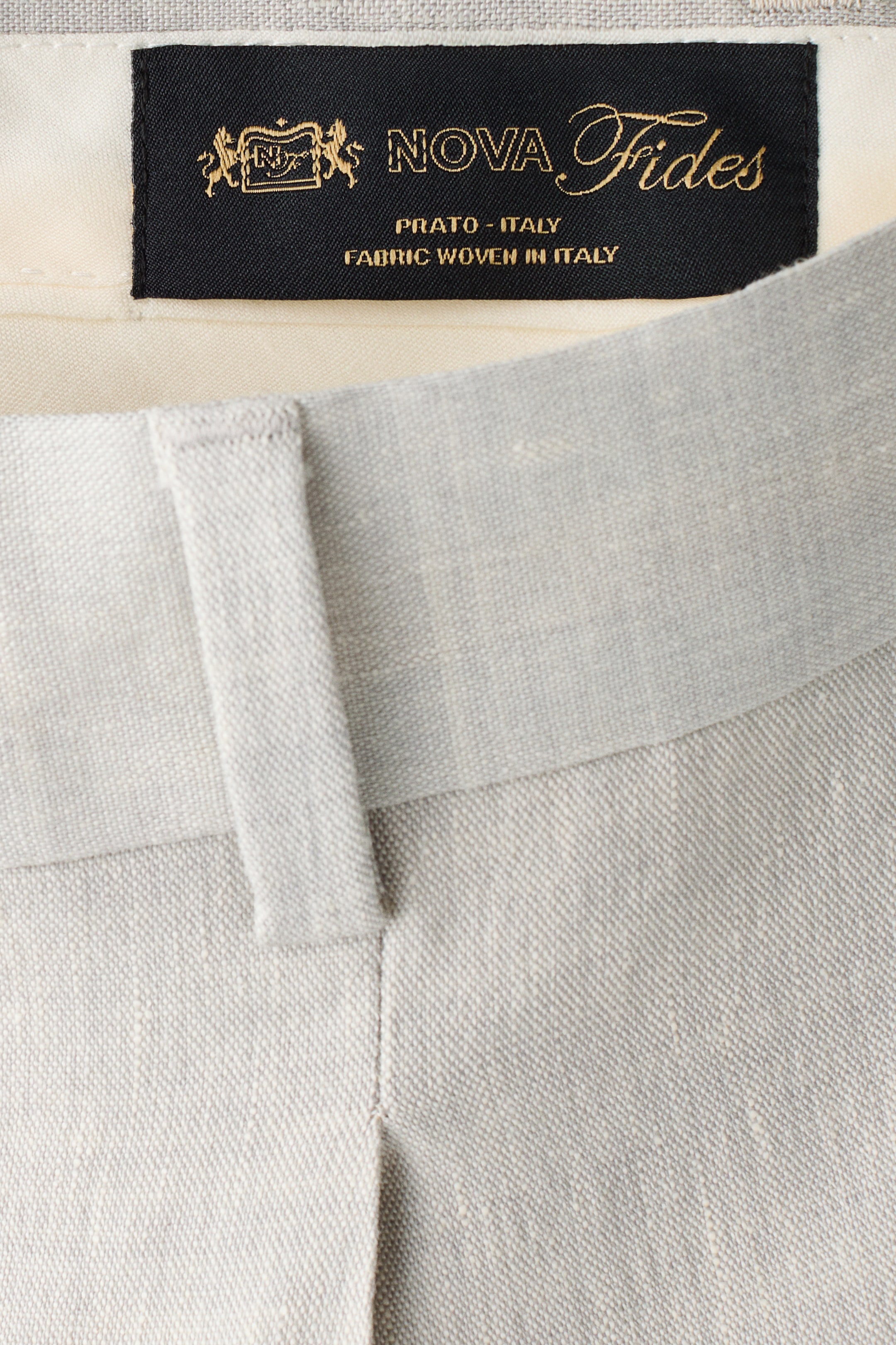 Pantalon d'habit classique en lin mélangé