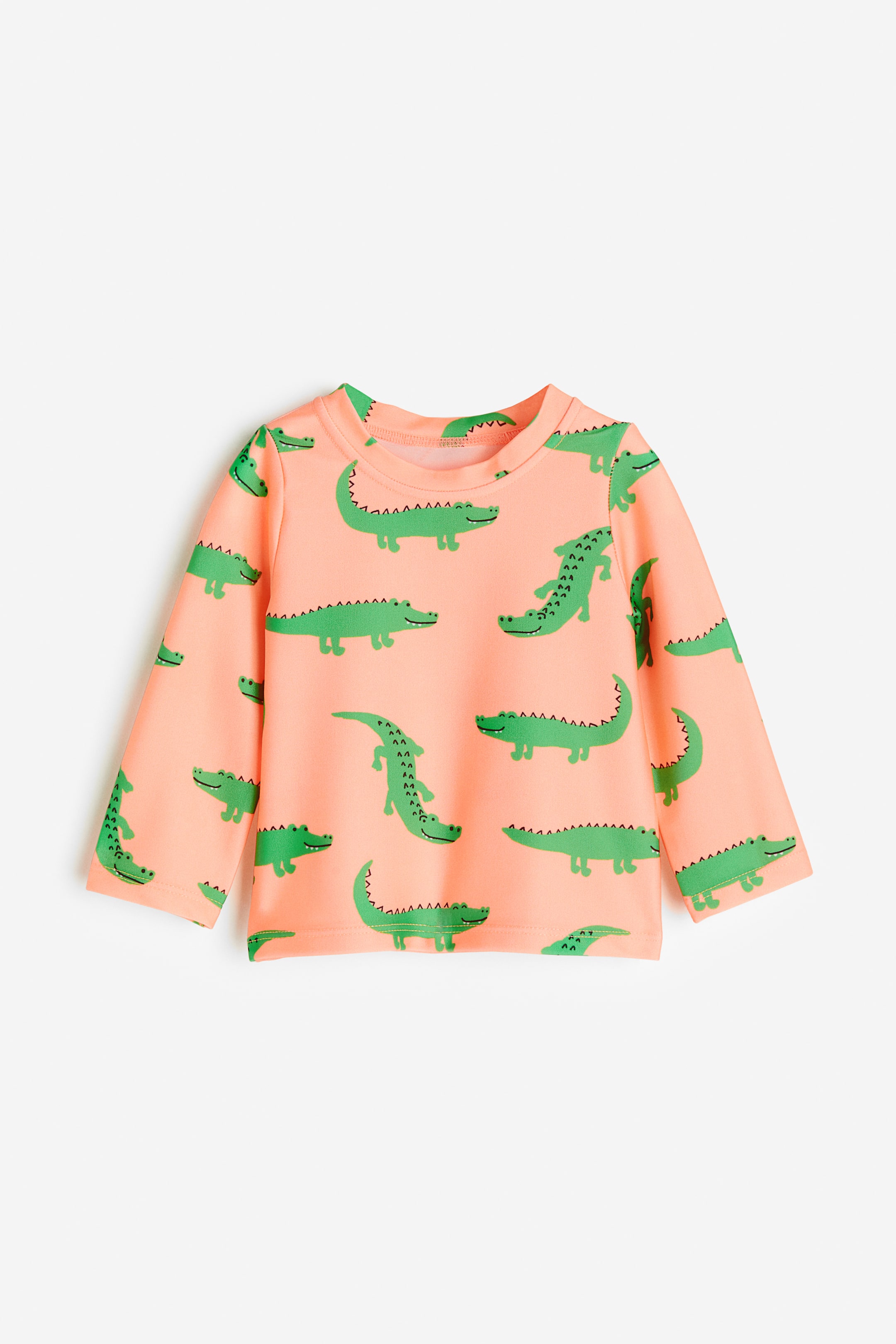 Swim Shirt UPF 50 - Long sleeve - Regular length - Light orange  