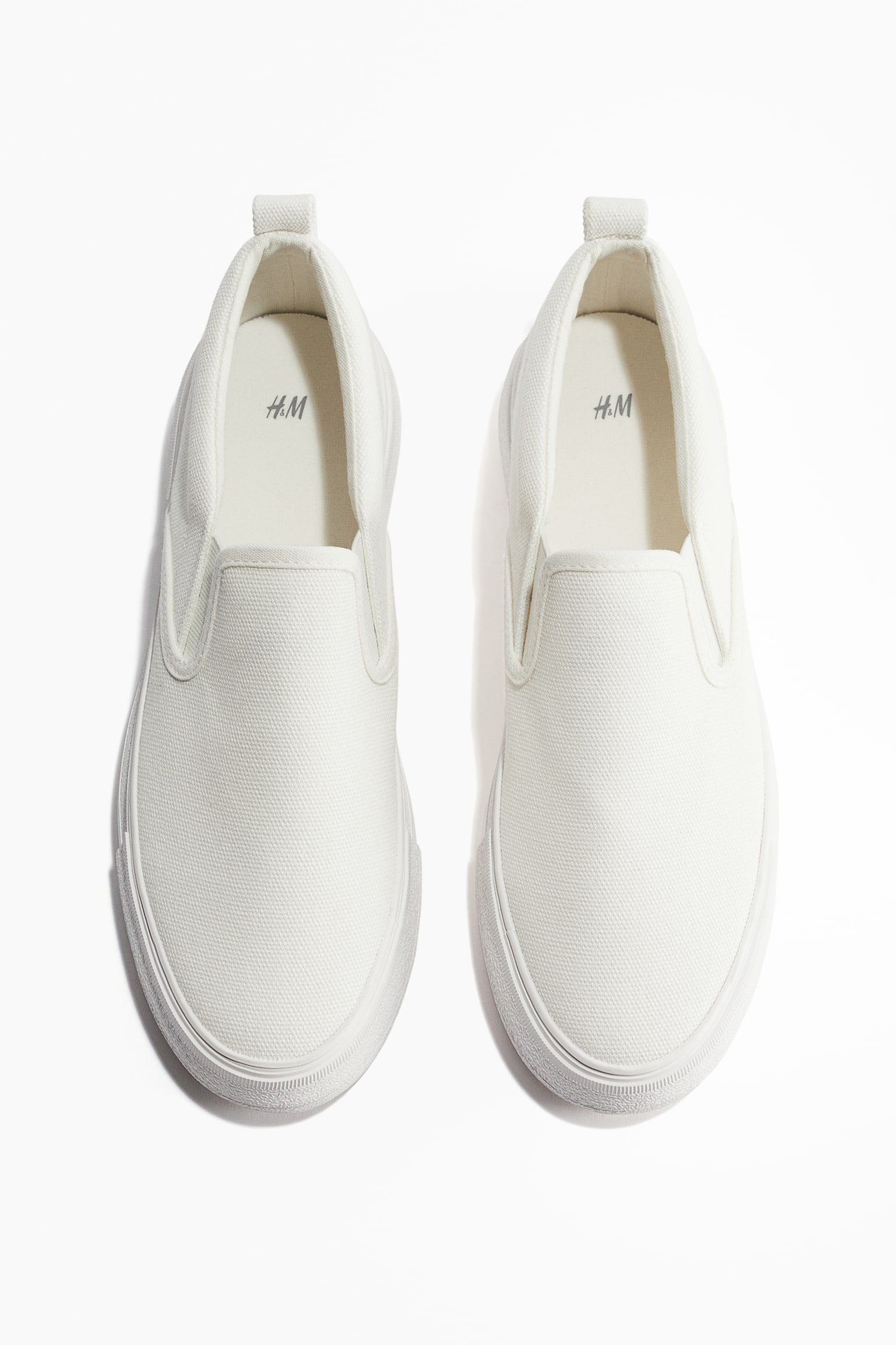 Slip On Sneakers - White/Black - 3