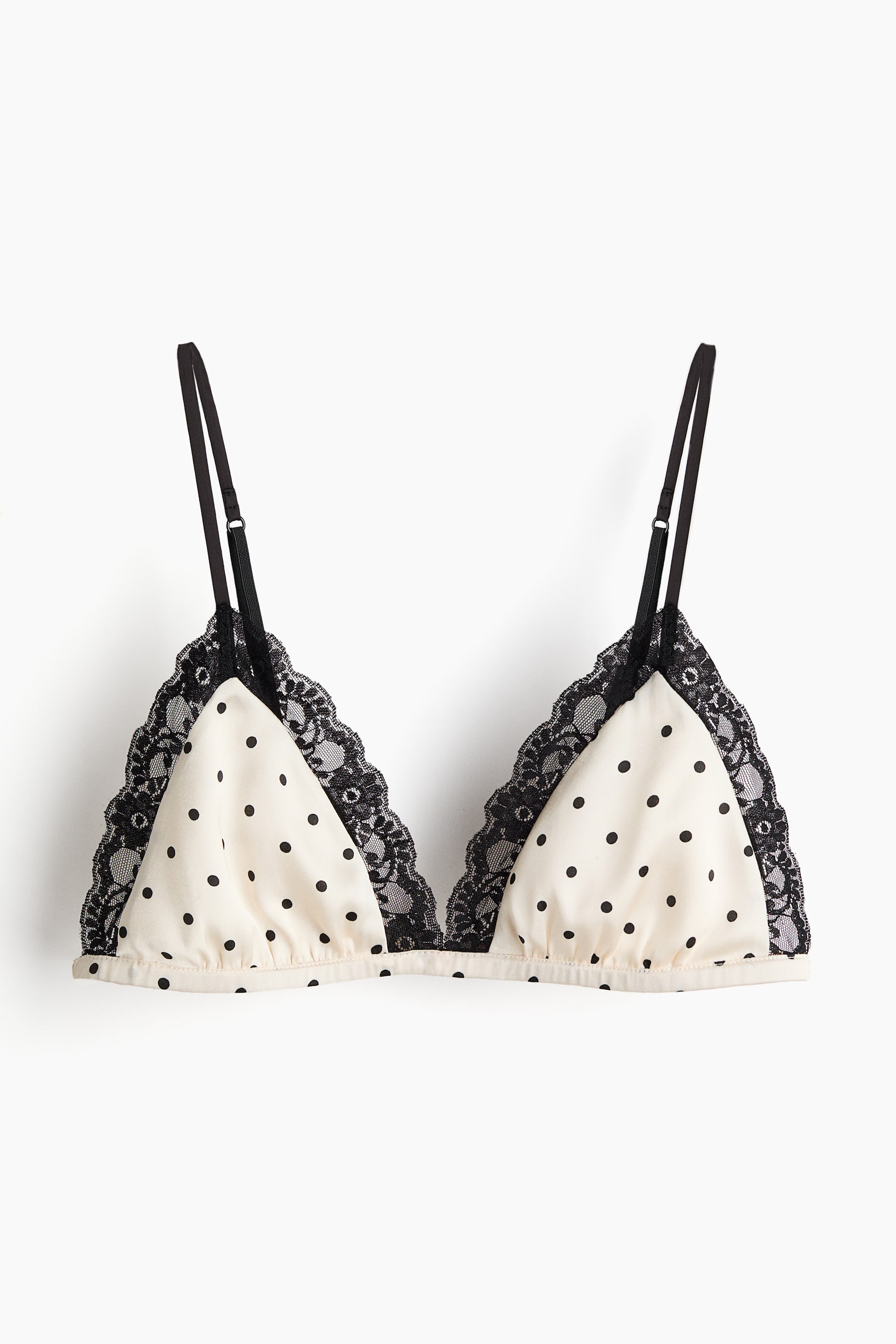 View larger image: Soft satin bra - Cream/Polka dot - Ladies | H&M IN 5
