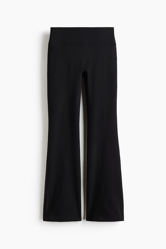 Детские леггинсы H&M Move Flared Yoga with SoftMove™, цвет: Чёрный
