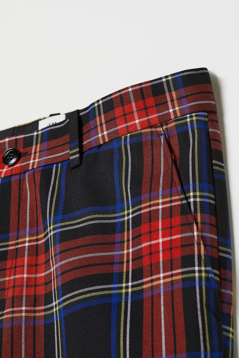 Pantalon à carreaux Rouge/carreaux HOMME H&M FR