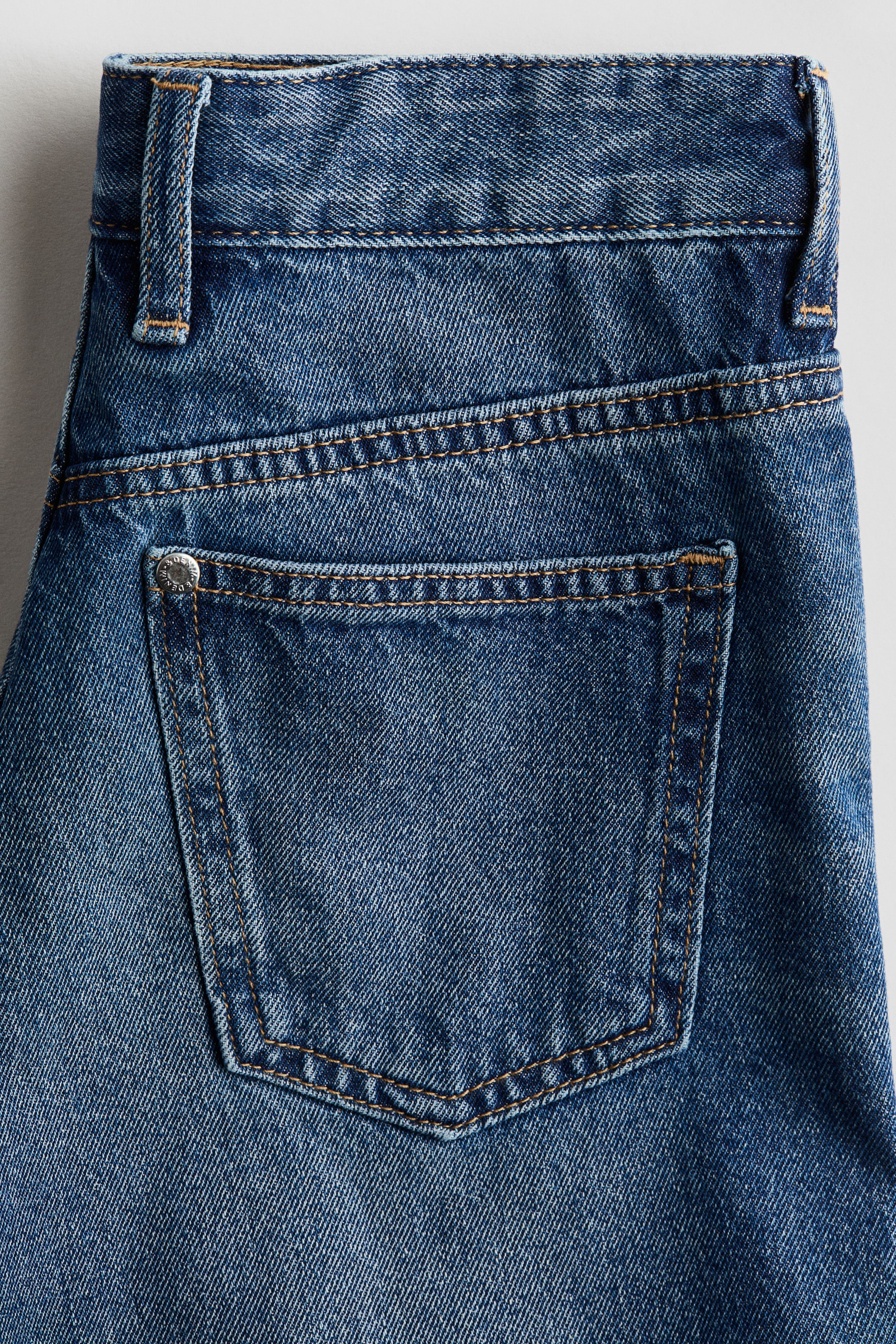 View larger image: Loose-Fit Denim Shorts - Denim blue - Kids | H&M PH 3