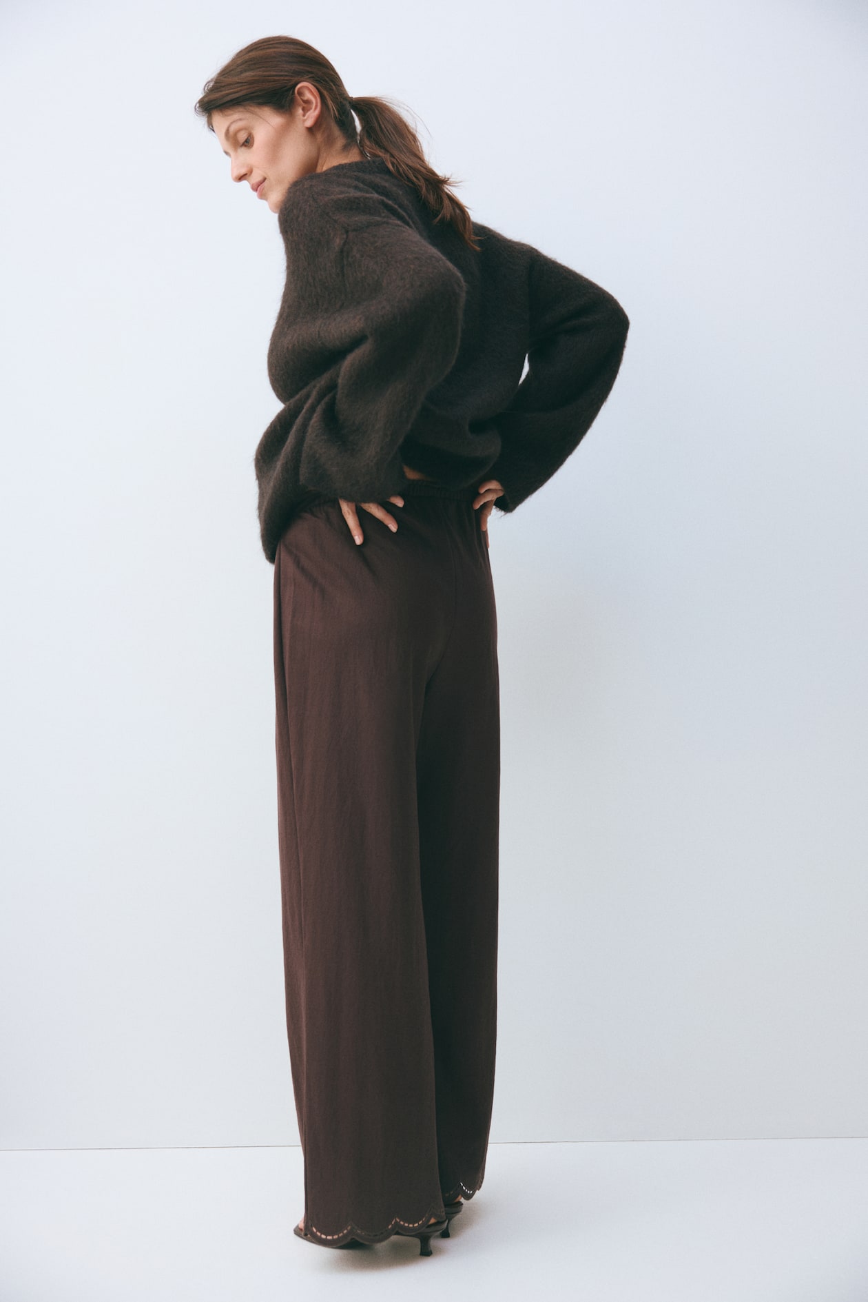MAMA Scalloped Pull-On Pants - image 2