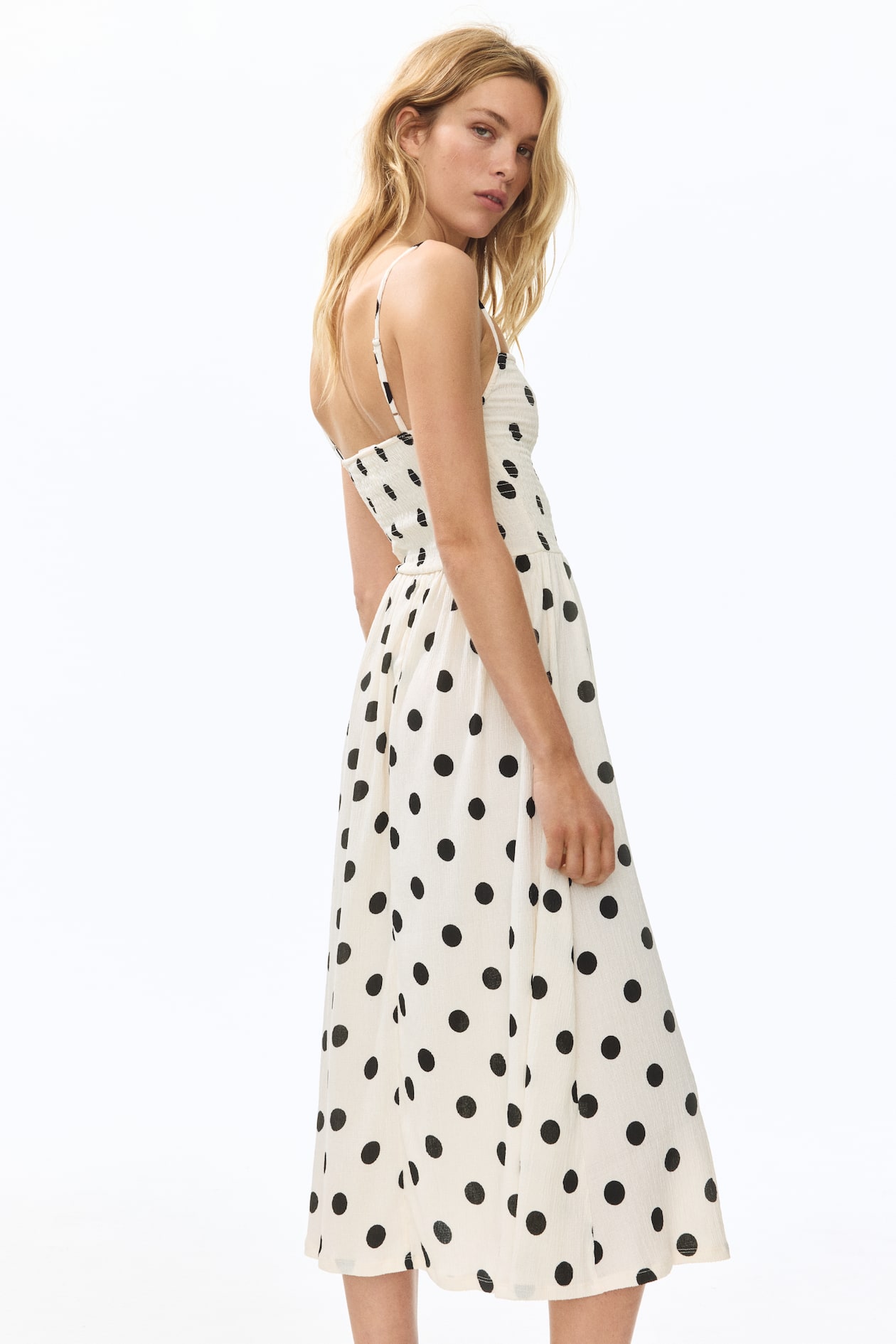 Smocked Strappy Dress - image 4