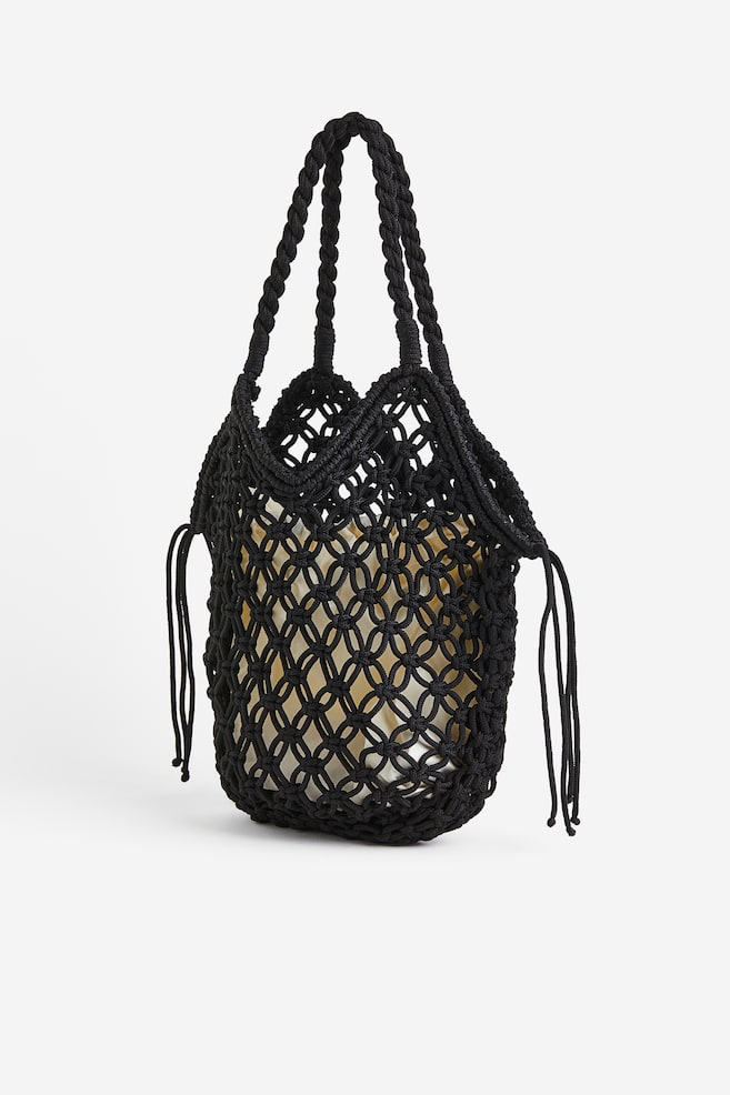 String pouch bag - Black - 4