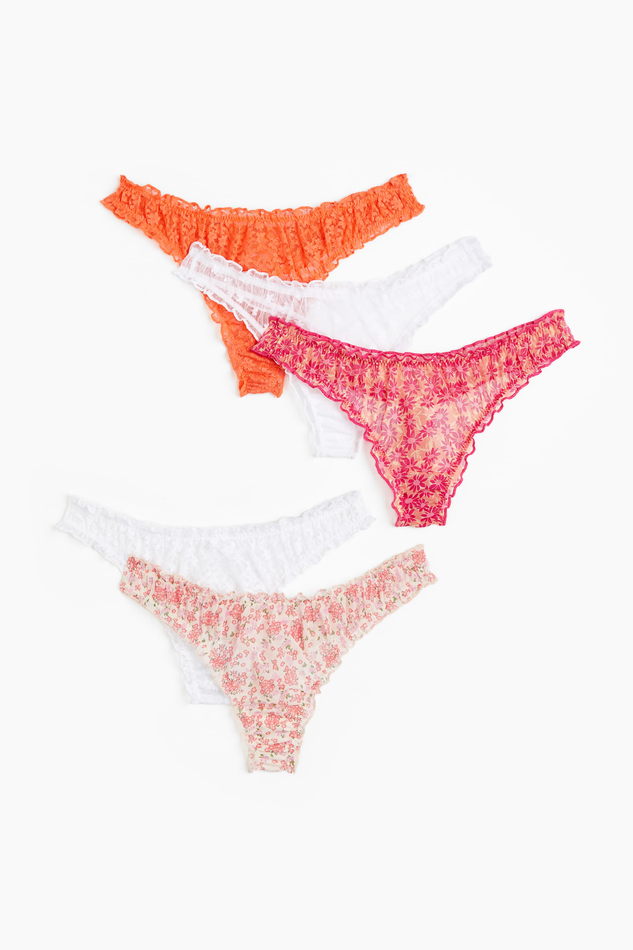 View larger image: 5-pack thong briefs - Orange/White - Ladies | H&M HK 1