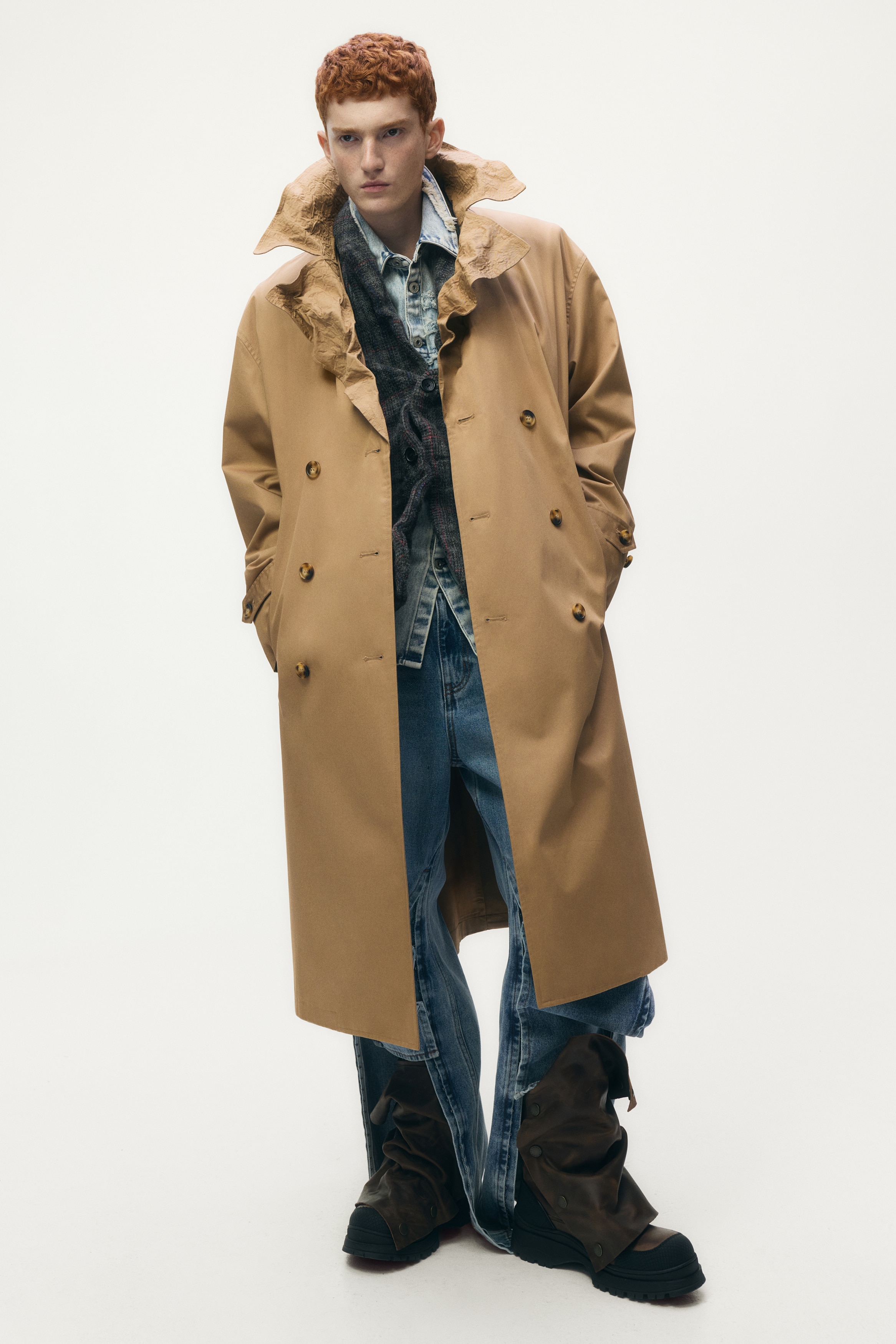  GLENN MARTENS グレンマーティンス トレンチコート Trench Coat - Beige - Ladies | H&M US