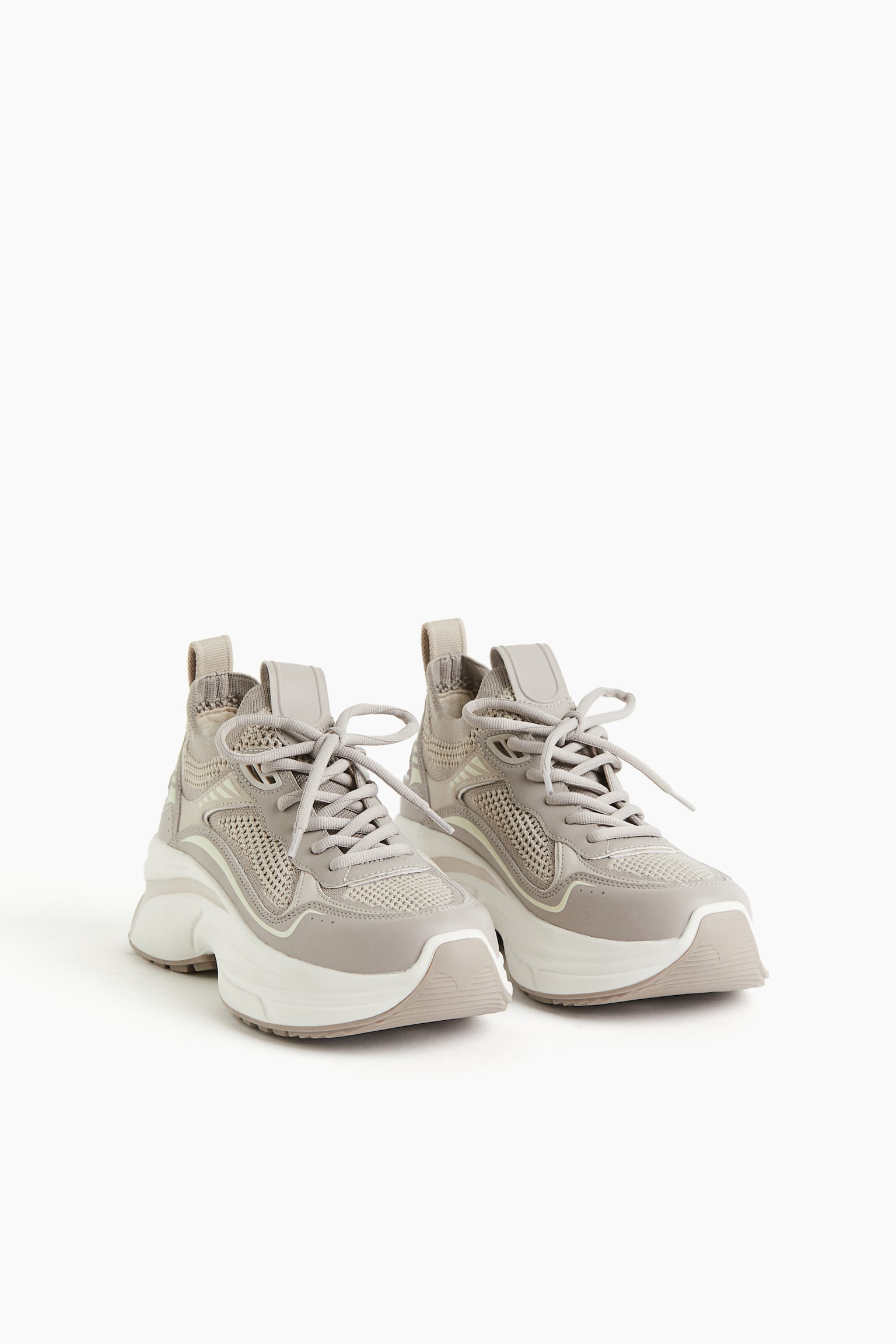 Fully Fashioned Sneakers - Light greige/White/Beige - 2