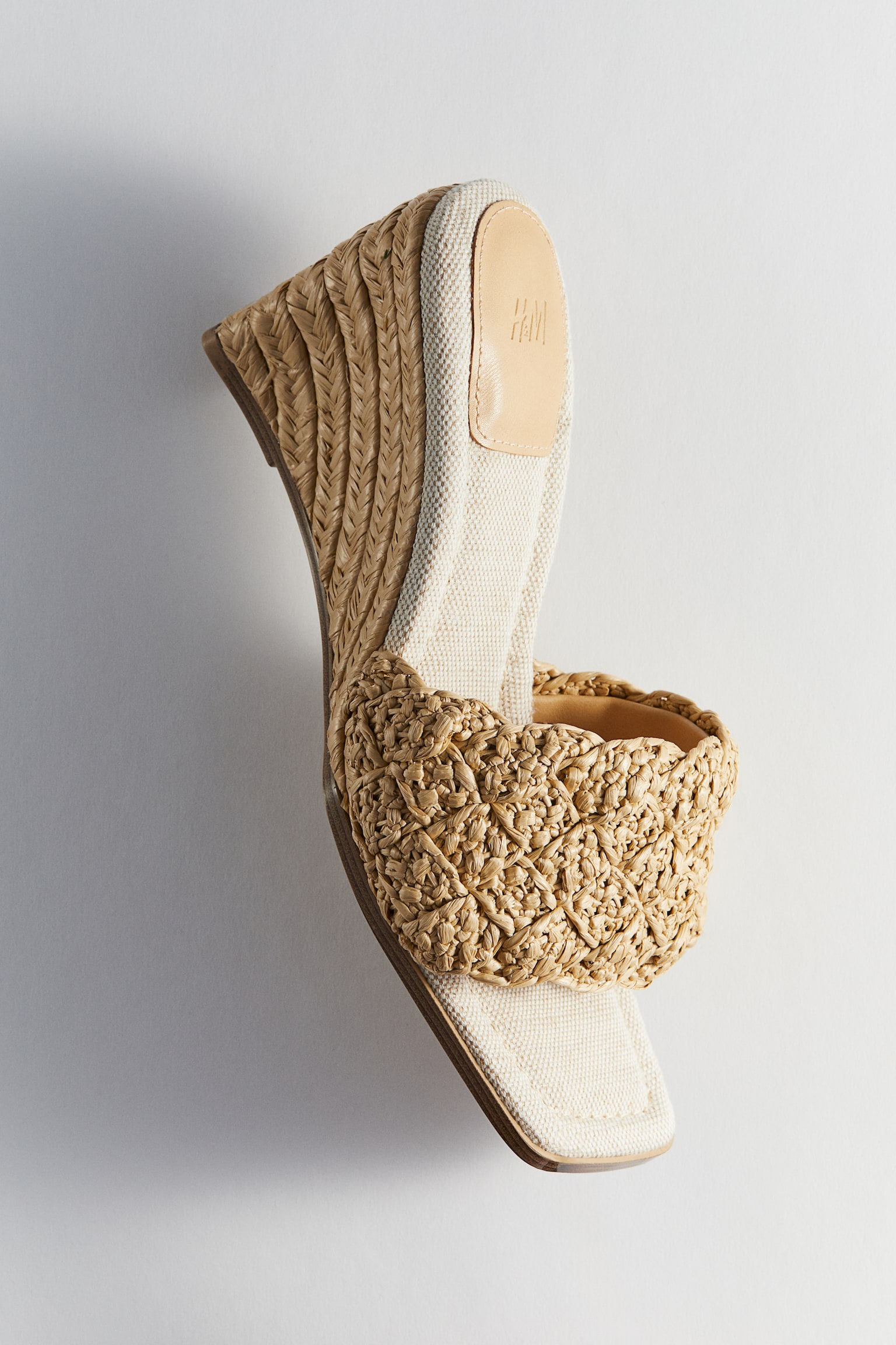 Wedge Heel Espadrilles - Beige - 1