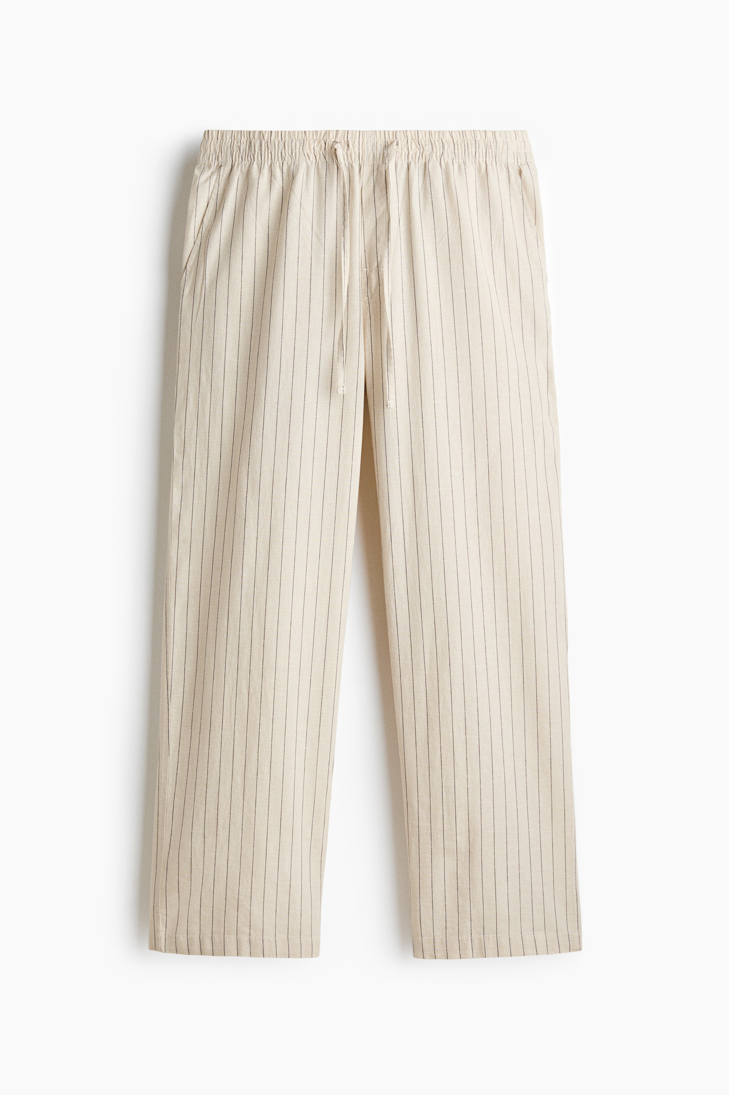 Relaxed-Fit Linen-Blend PantsModel