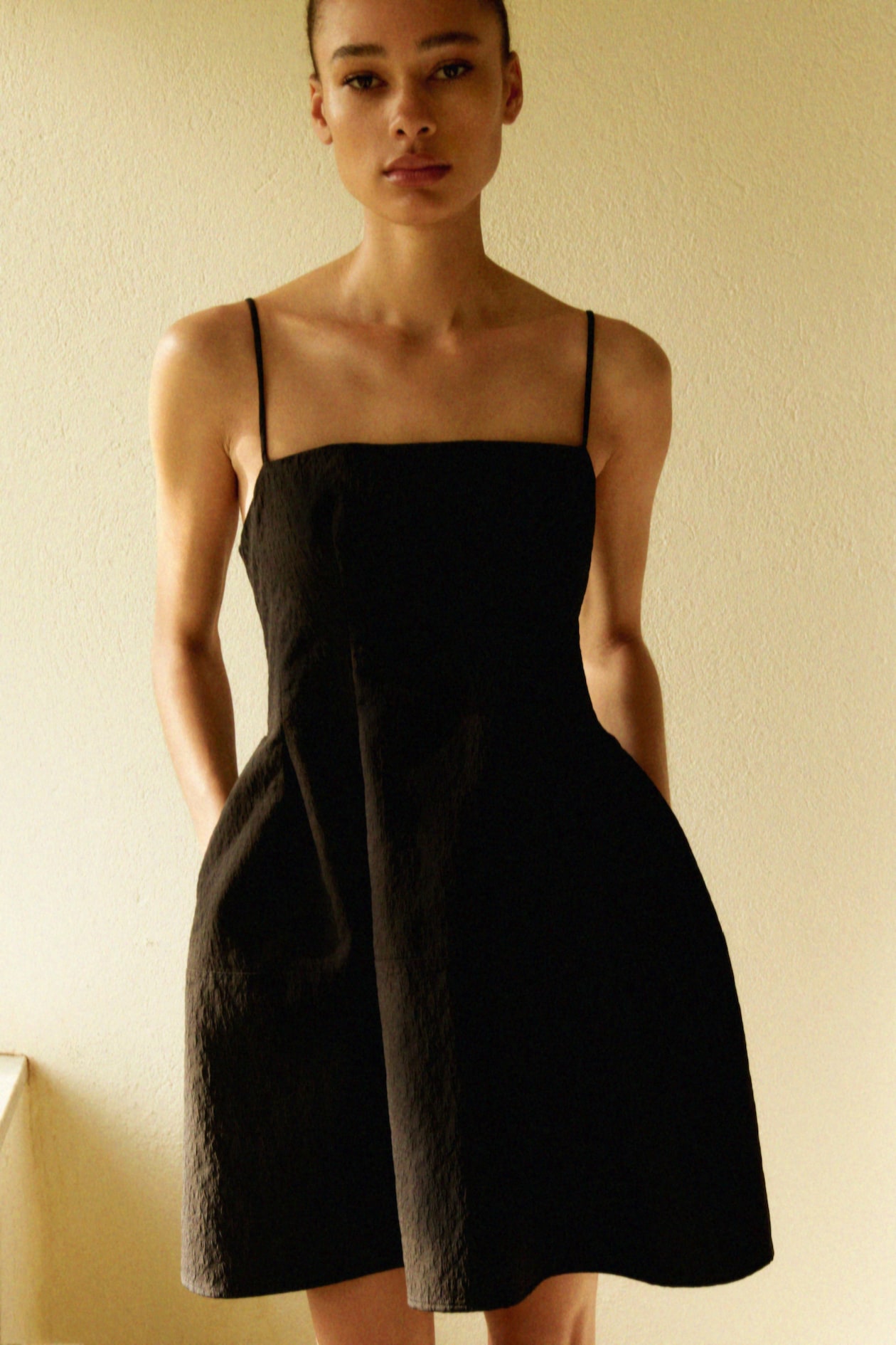 Jacquard-Weave Strappy Dress - image 4