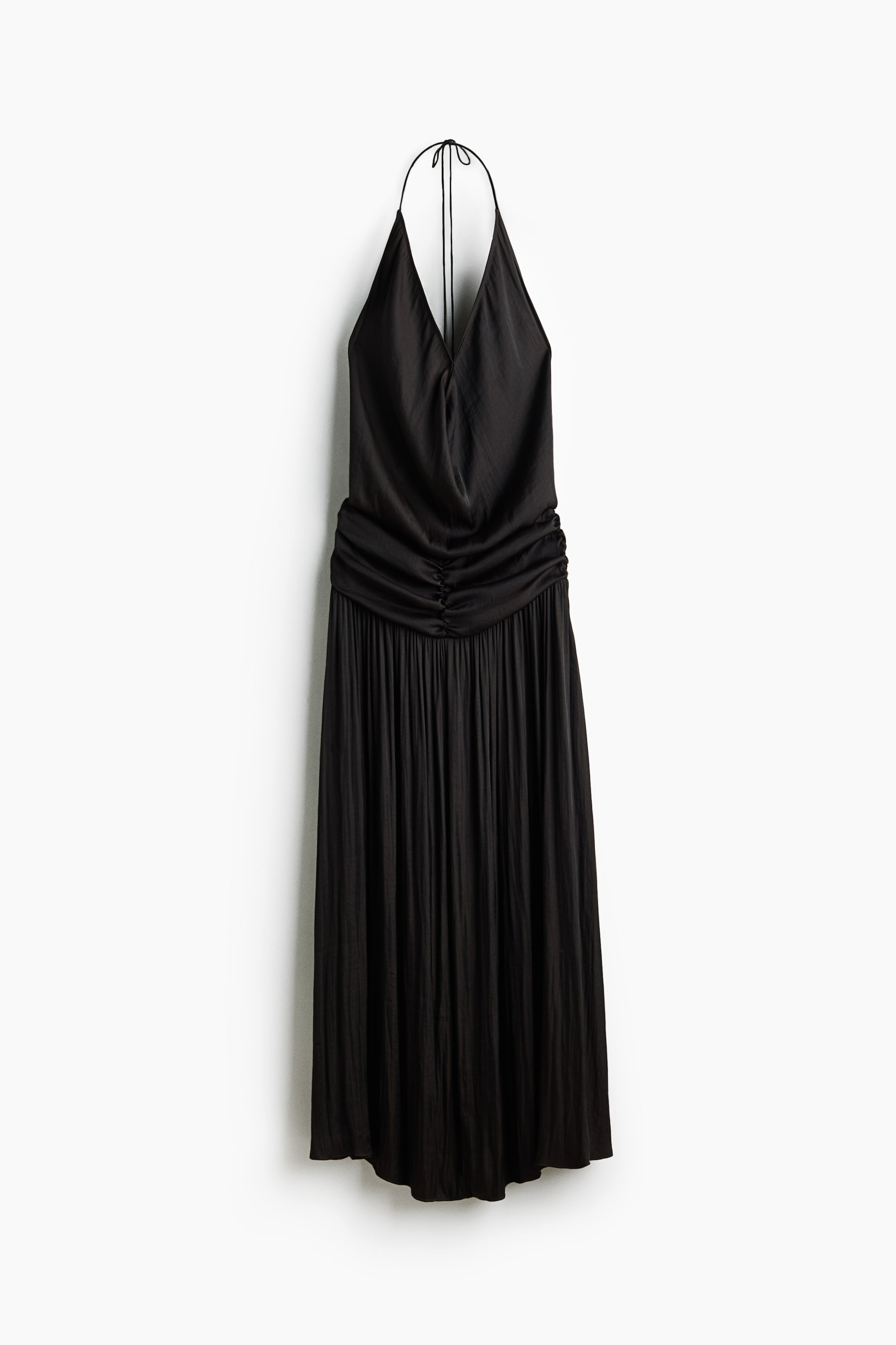 Cowl-Neck Halterneck Dress