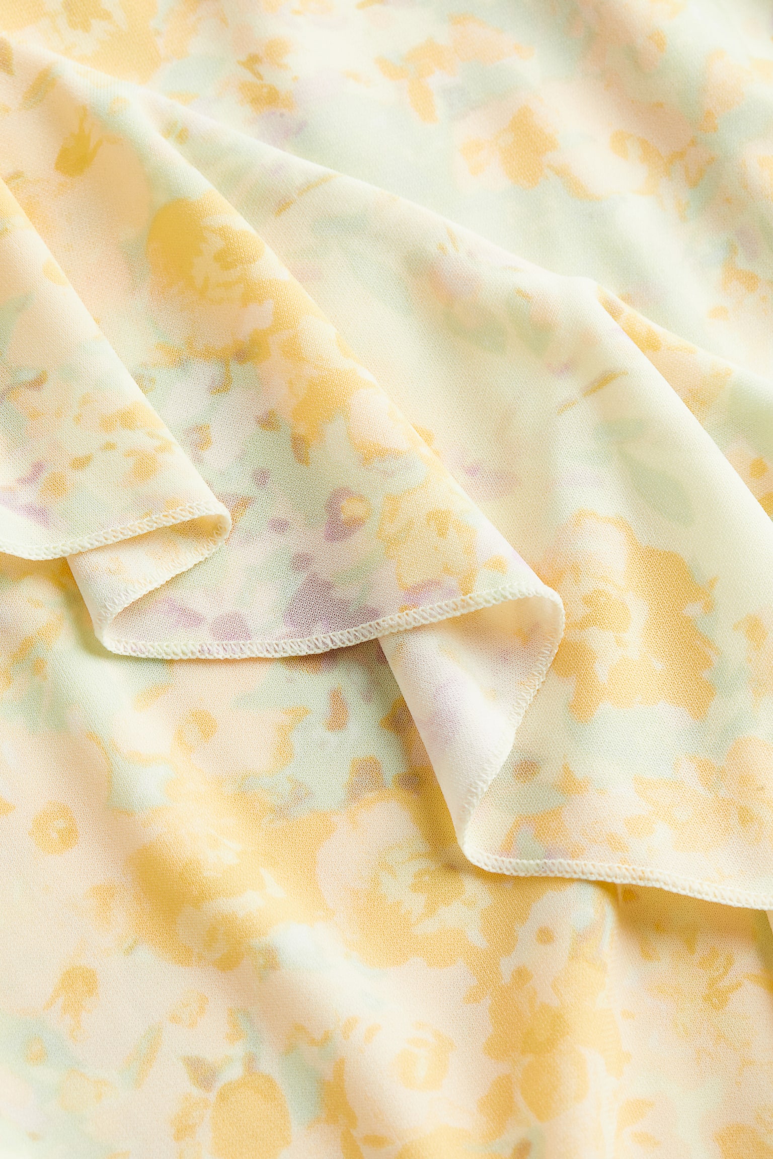 Flounce-detail slip dress - Light yellow/Floral/Black/Blue-grey - 2