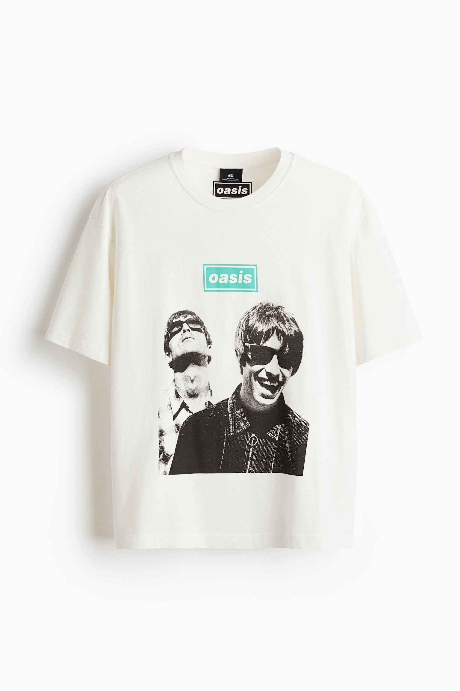 T-shirt z nadrukiem Relaxed Fit - Kremowy/Oasis/Kremowy/Oasis/Szary melanż/Oasis - 1