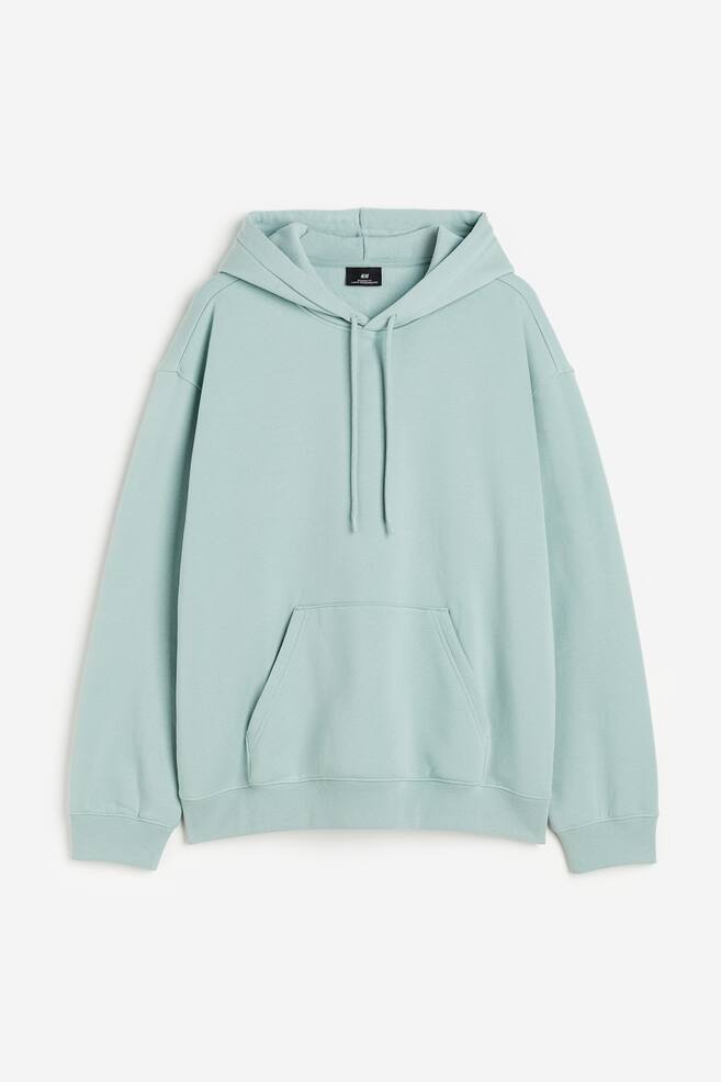 Relaxed Fit Hoodie - Turquoise/Black/White/Light grey marl/dc/dc/dc/dc/dc/dc/dc/dc/dc/dc/dc - 2
