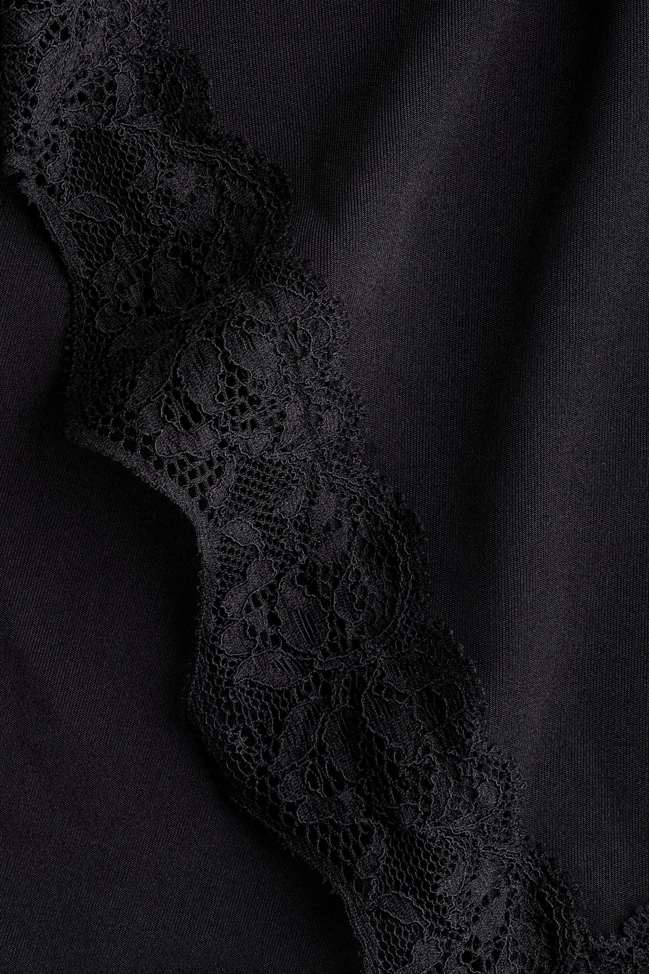 View larger image: Lace-trimmed halterneck top - Black - Ladies | H&M IE 7