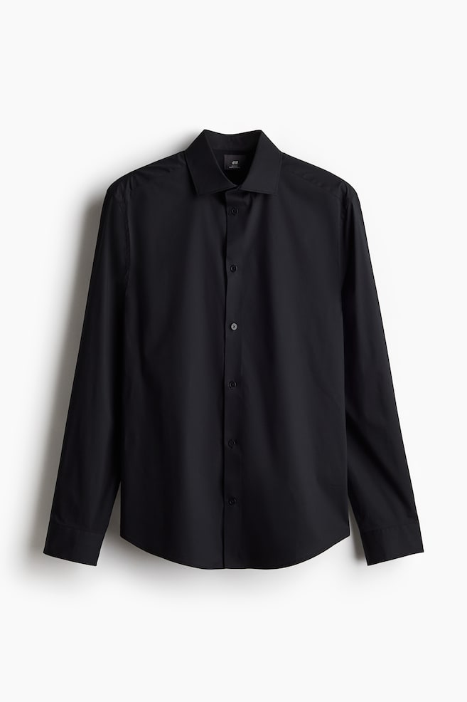 Camisa Slim Fit - Negro/Blanco/Azul marino - 1