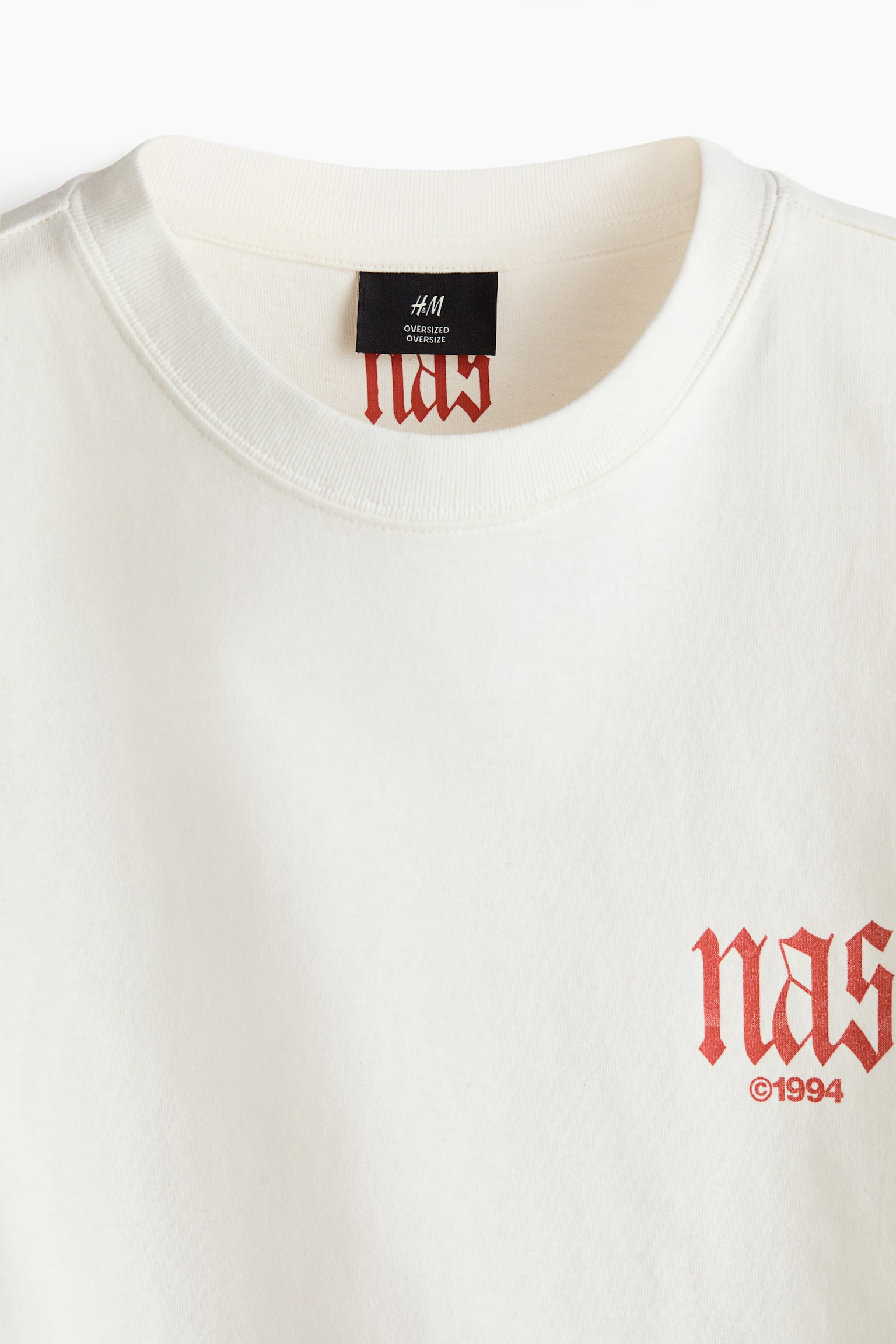 Oversized Fit T-shirt - White/Nas/Black/Gorillaz/Black/Guns N' Roses/Black/NBA/White/NBA/Cream/Red Hot Chili Peppers/Black/Iron Maiden/White/NBA/Black/The Notorious B.I.G. - 3
