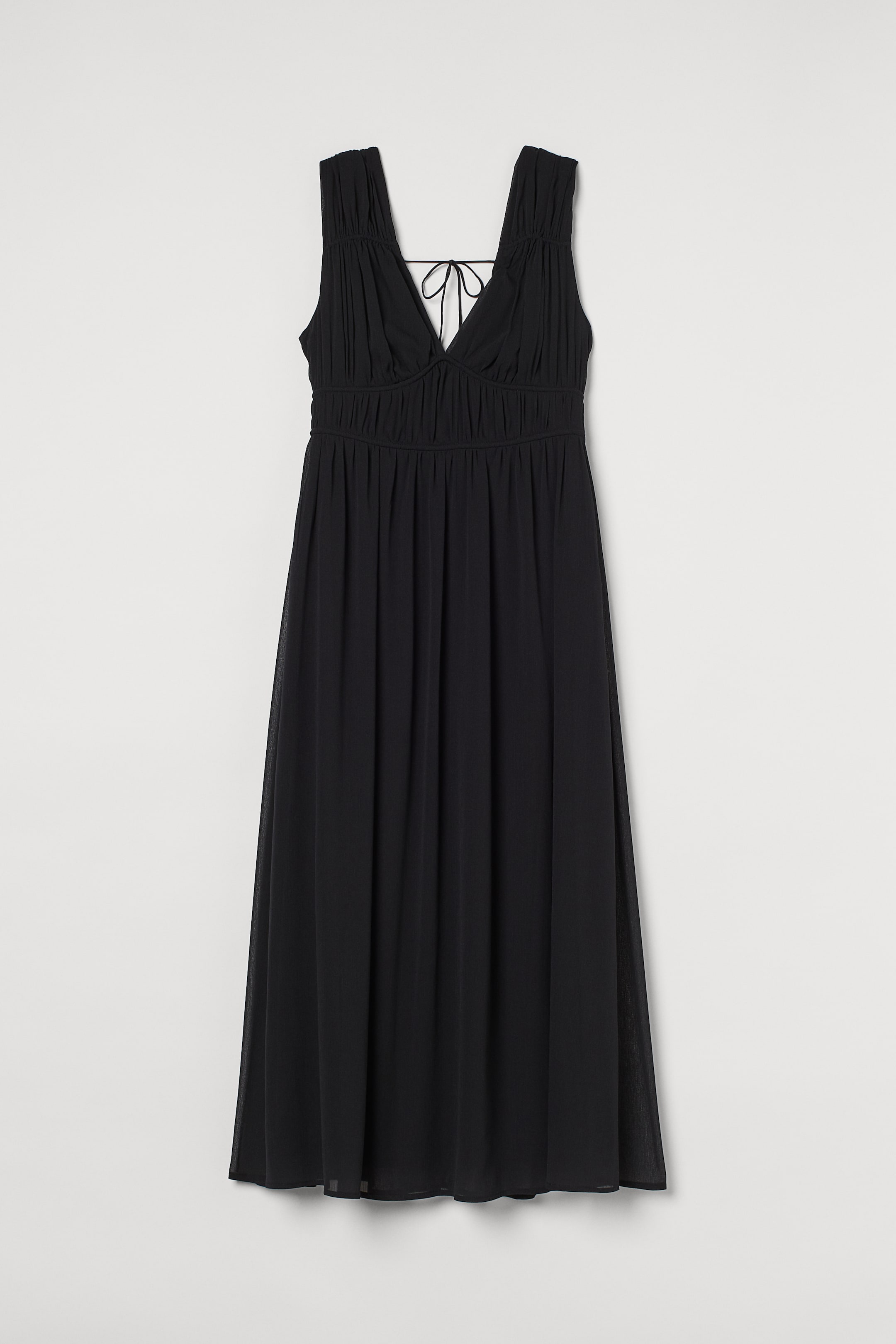 V-neck dress - V-neck - Sleeveless - Black - Ladies | H&M GB