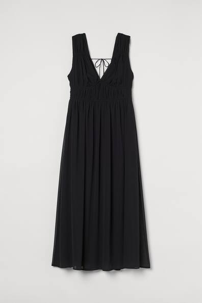 V-neck dress - V-neck - Sleeveless - Black - Ladies | H&M GB