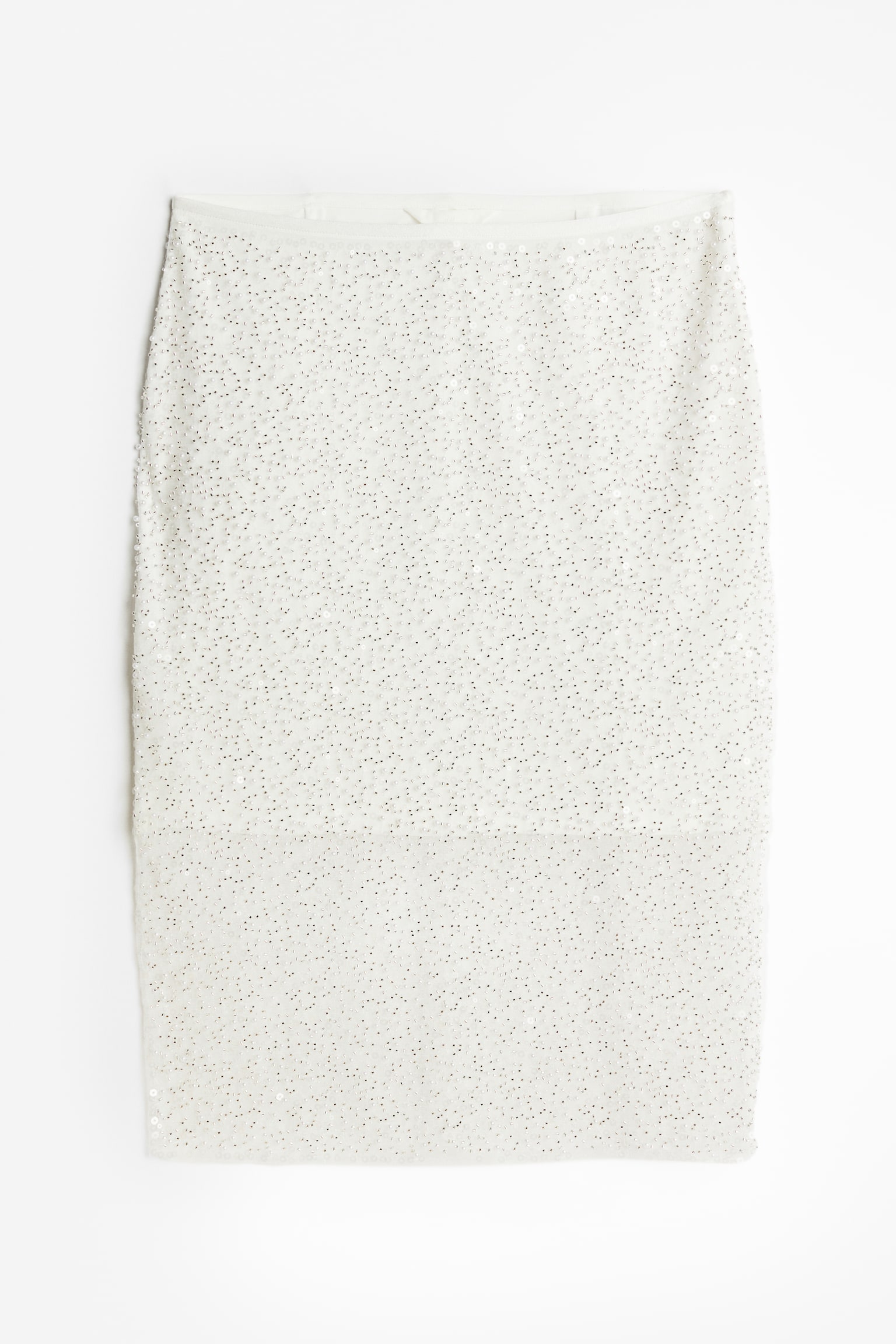 Bead-embellished skirt - White - 1