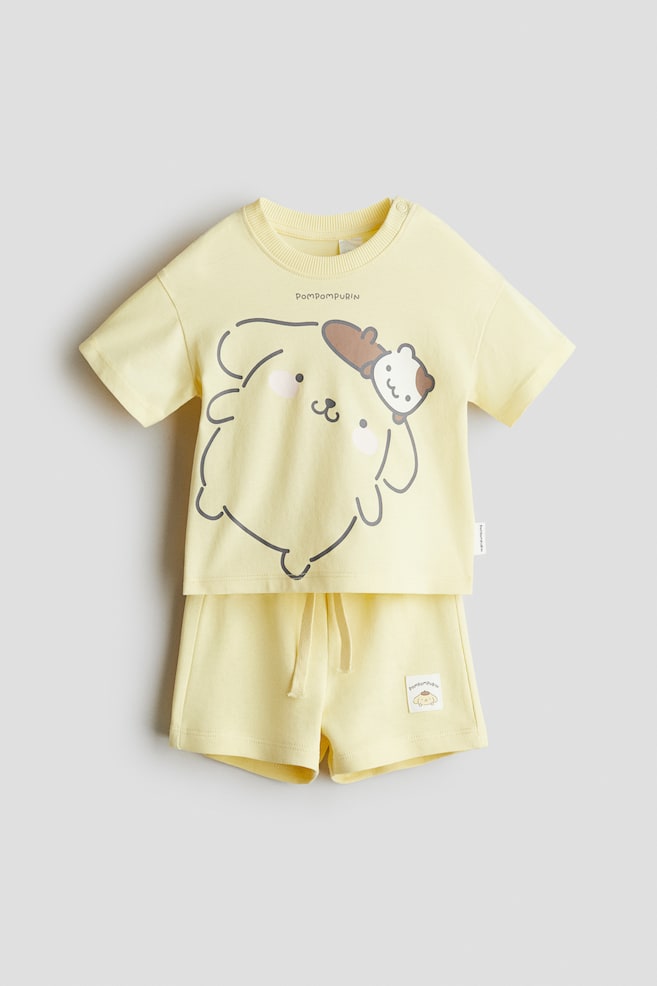 Conjunto de 2 peças com estampado - Amarelo/Pompompurin - 1