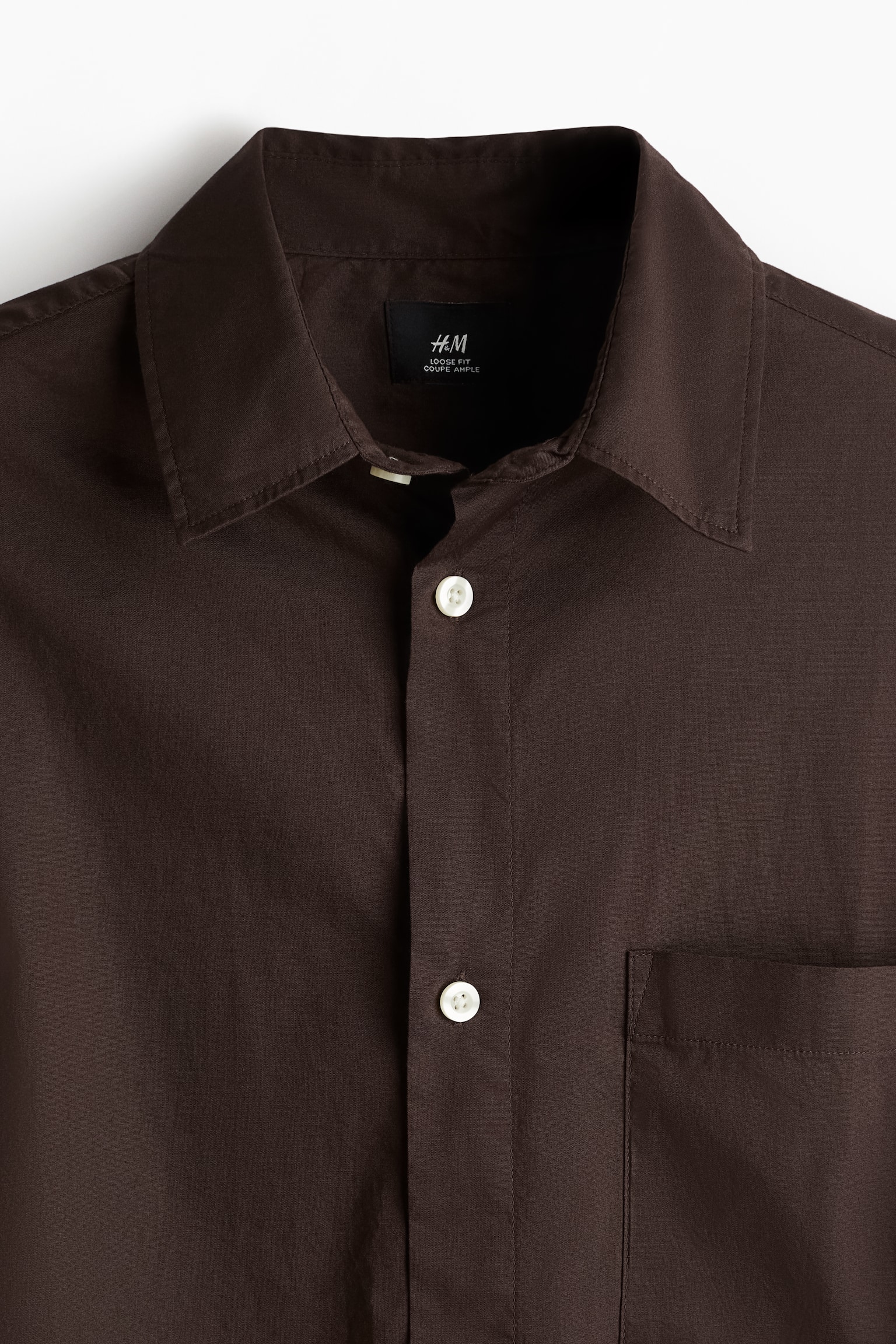 Loose Fit Short-sleeved shirt - Brown/Black/Navy  ble/White - 2