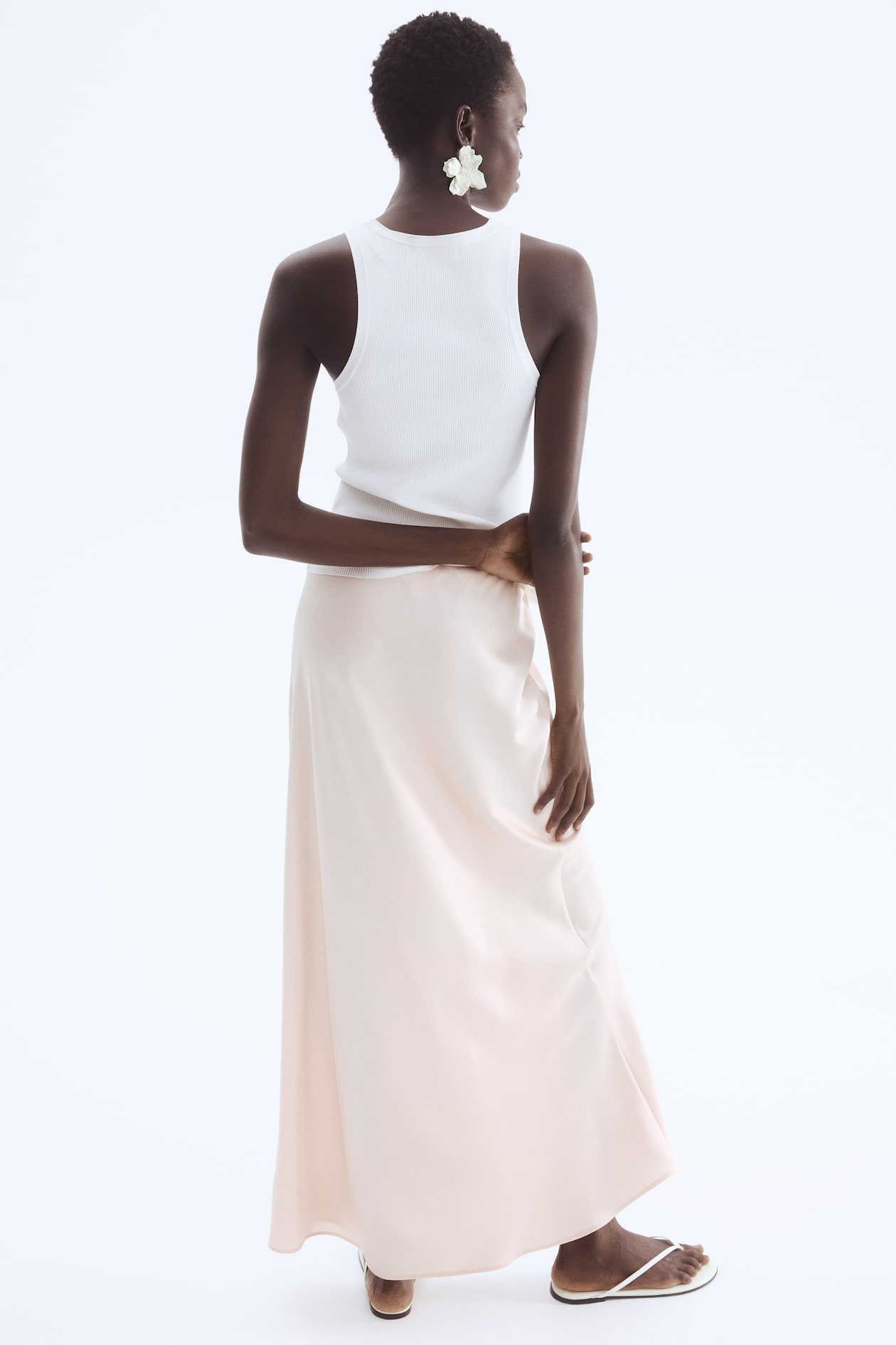 Satin Slip Skirt - image 3