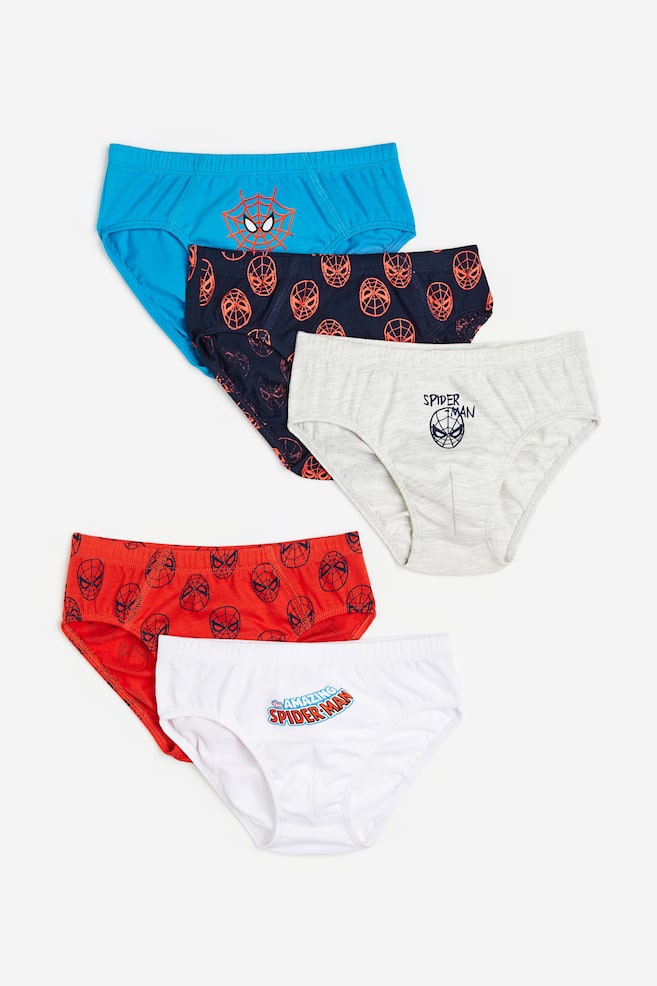 5-pack printed boys’ briefs - Bright red/Spider-Man/Light turquoise/Paw Patrol/Yellow/Snoopy/Yellow/Pokémon/dc/dc - 1