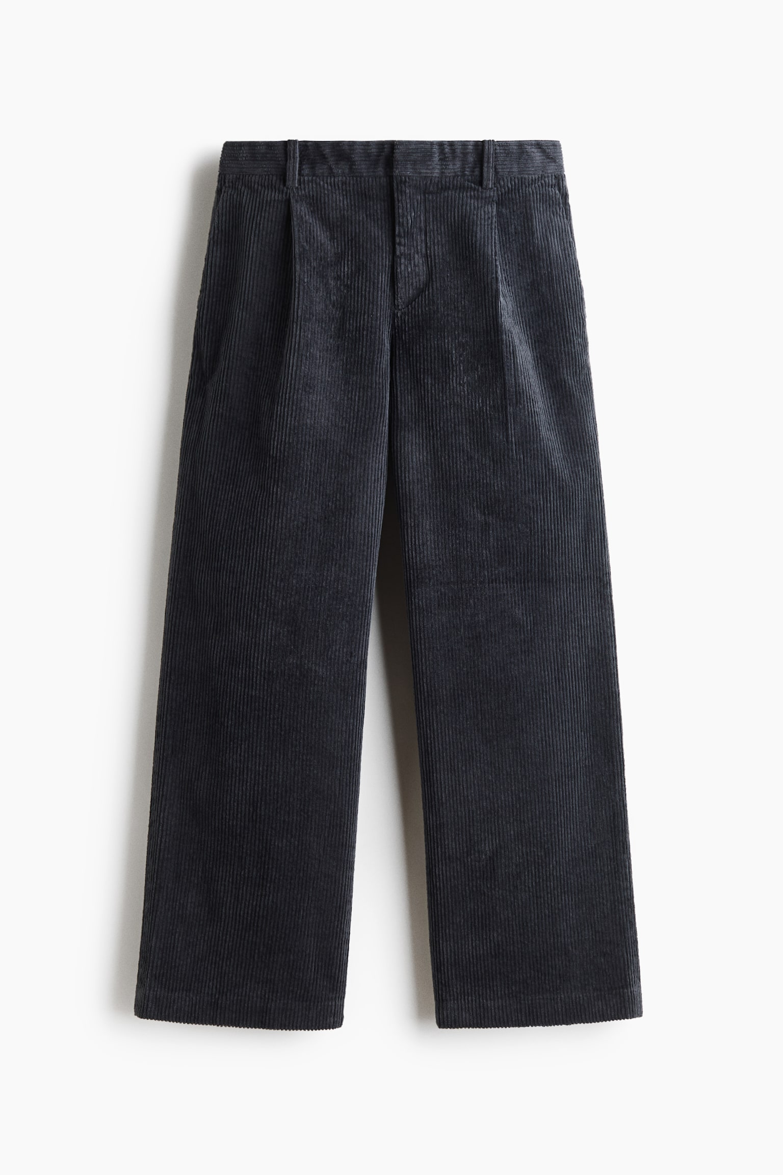 Elegantné menčestrové nohavice Loose Fit
